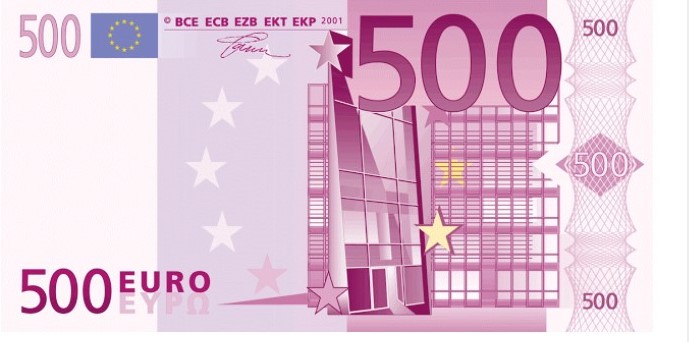 Billet de 500€ or - Le Comptoir de l'Euro