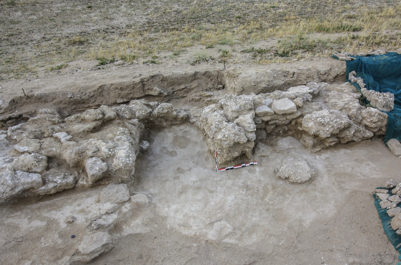 The remains of the ancient mosque in Failaka island