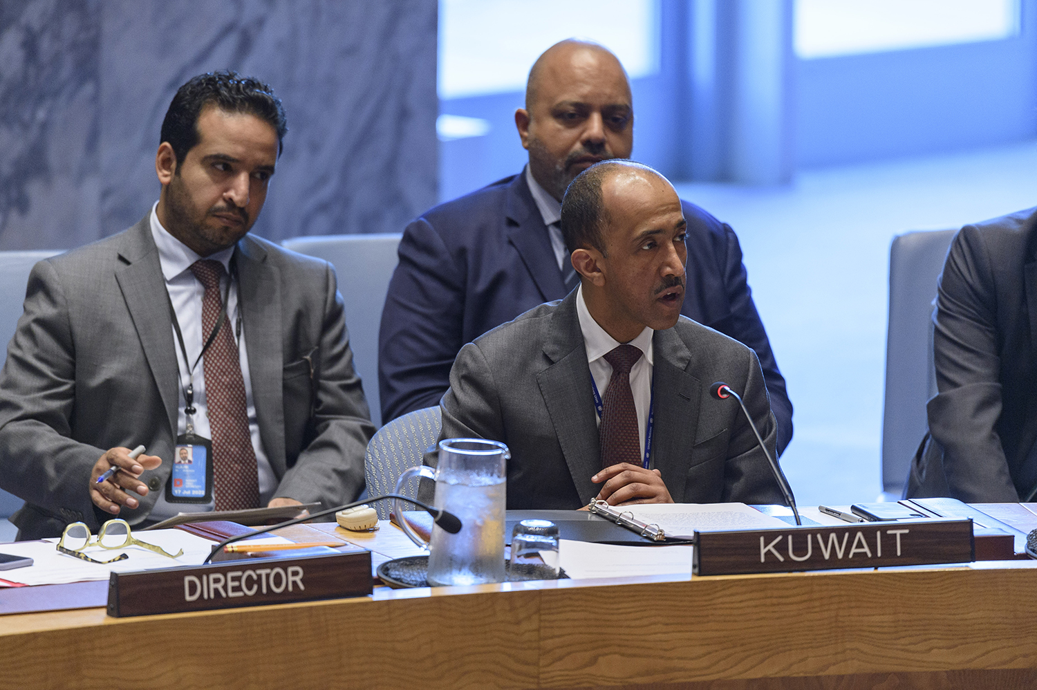 Kuwaiti permanent UN mission's Acting Charge d'Affaires Bader Al-Menaikh