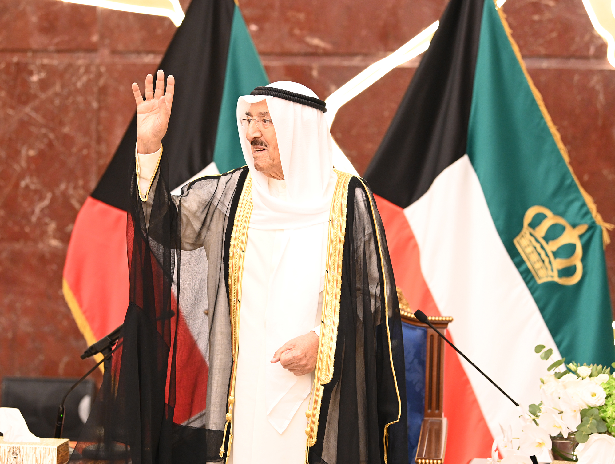 His Highness the Amir visit to the foreign ministry building