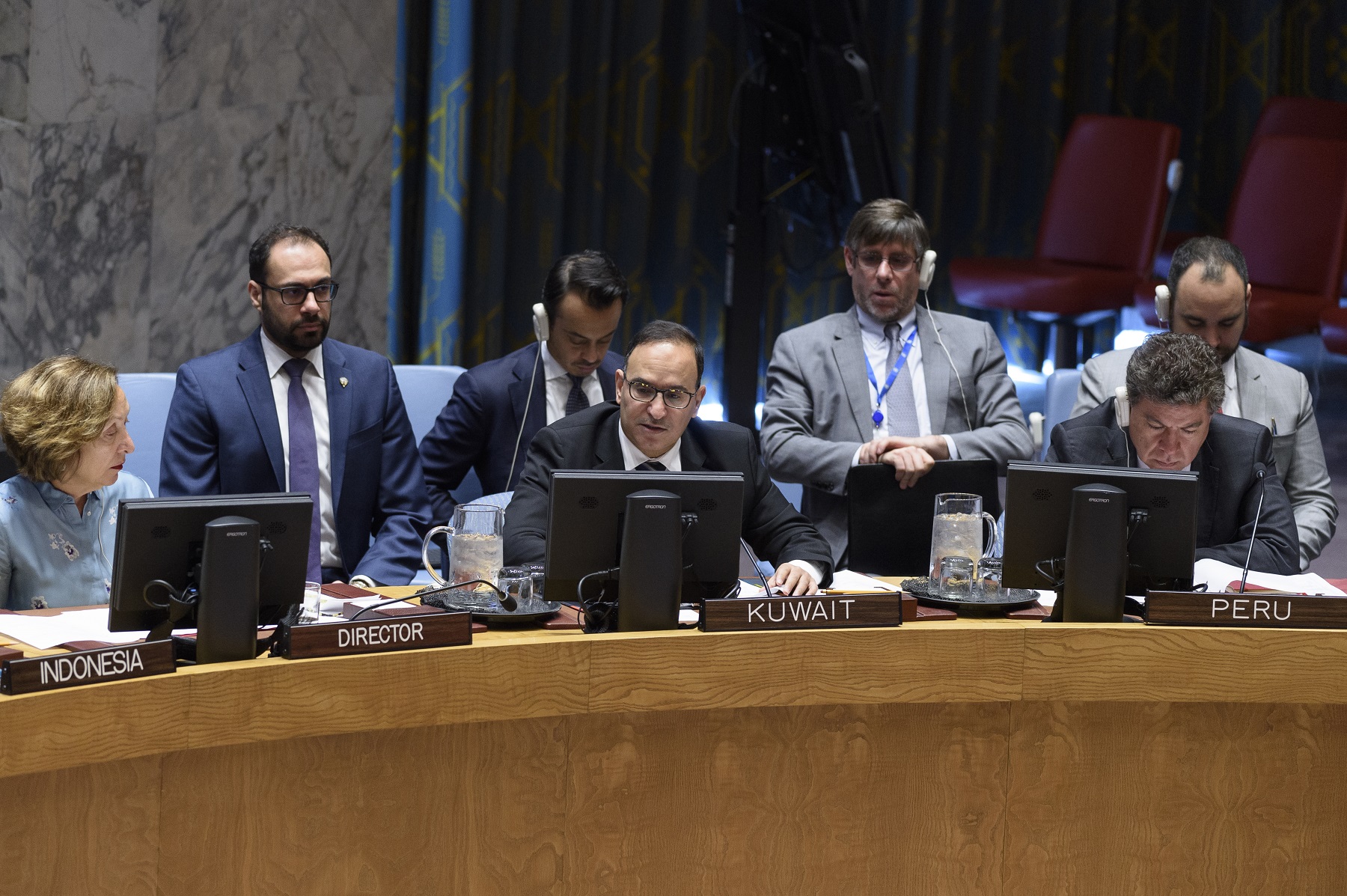 Permanent Representative to the UN addresses the session