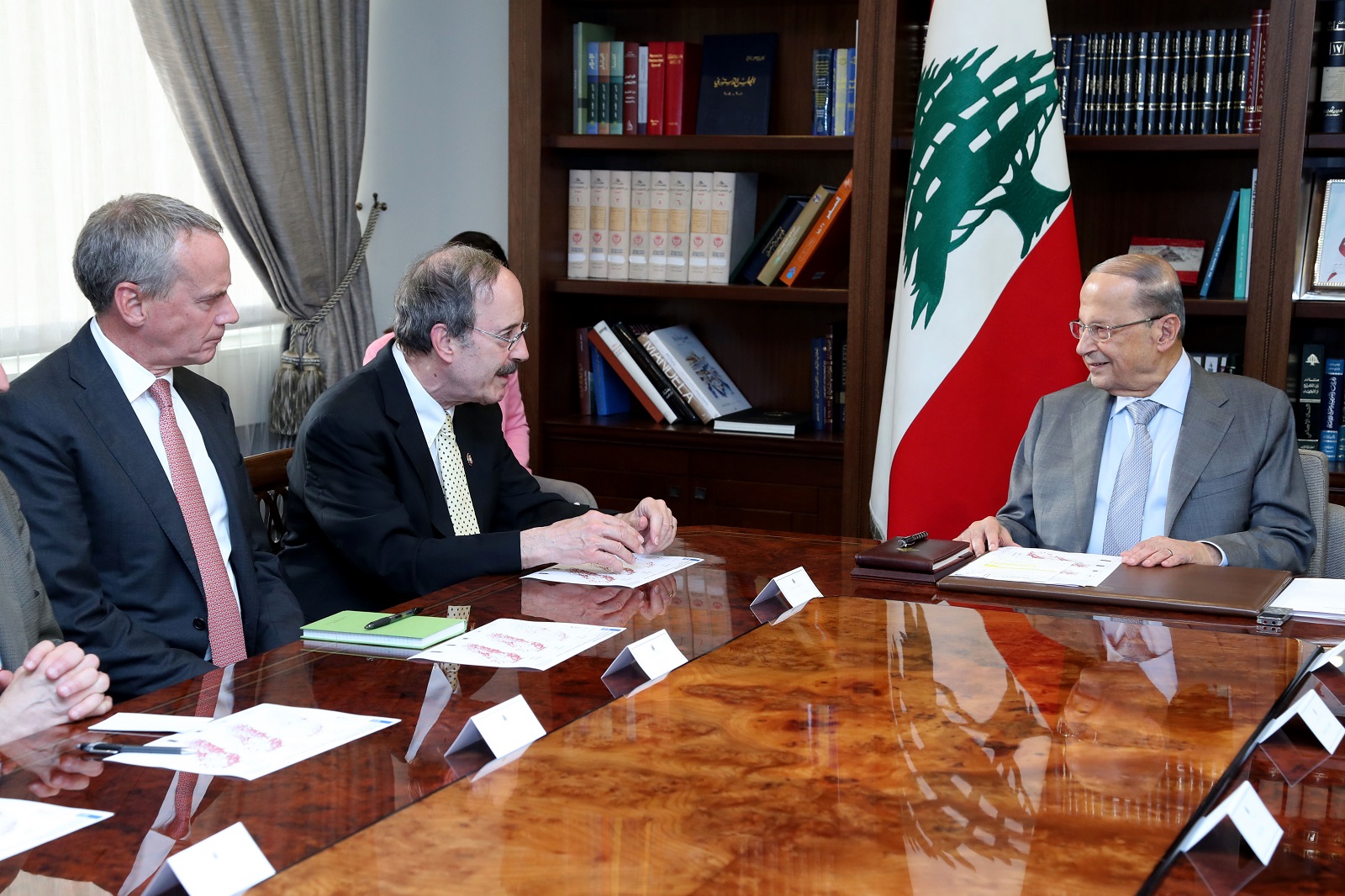 Lebanese President meets Mp Eliot Engel