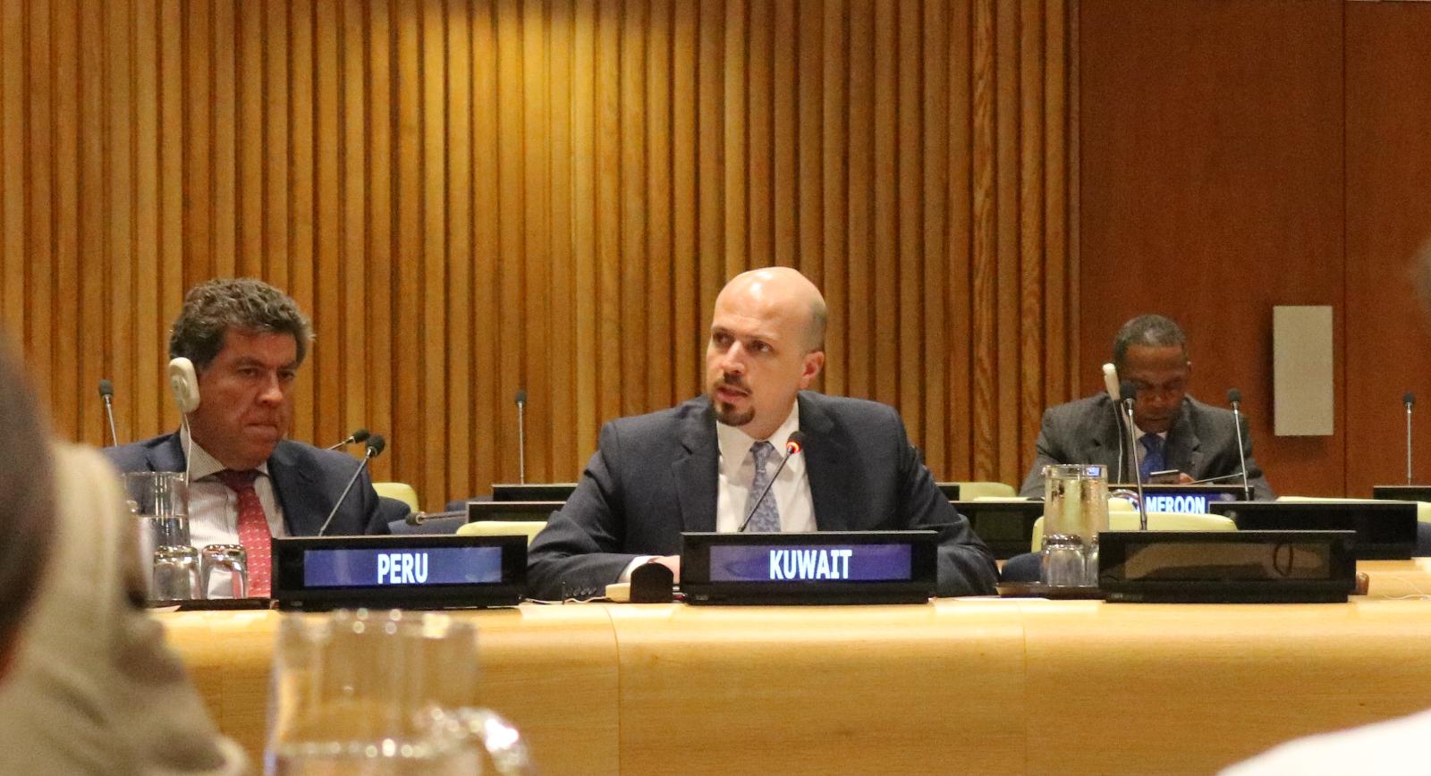 First secretary of the Kuwaiti UN mission in New York Fawaz Bourseli