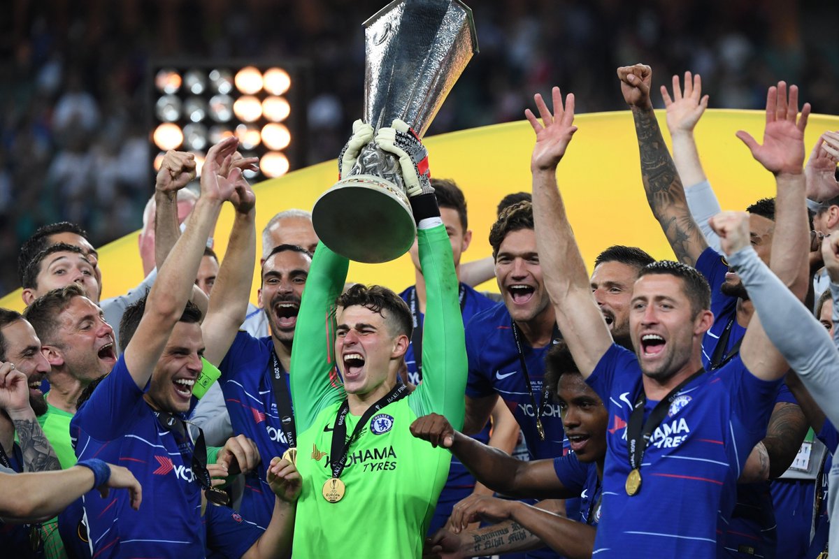 Chelsea were crowned Europa League champions