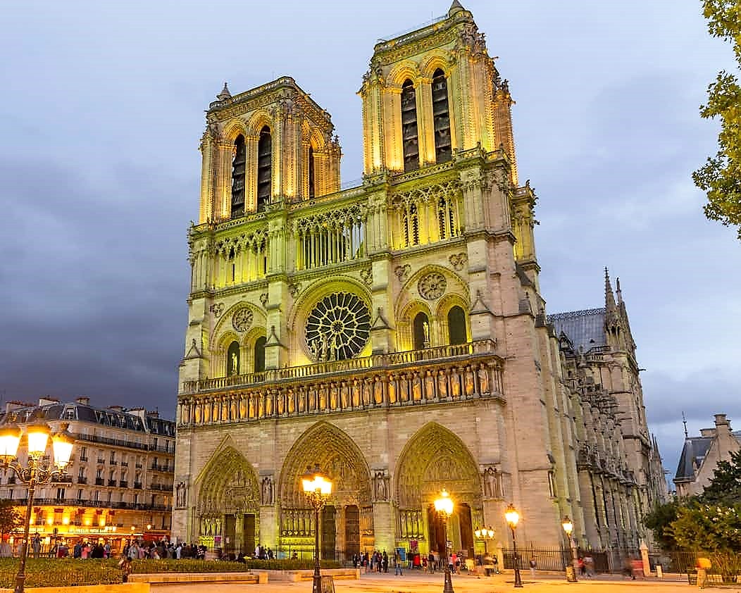 La cathédrale Notre-Dame de Paris, avant l'incendie.