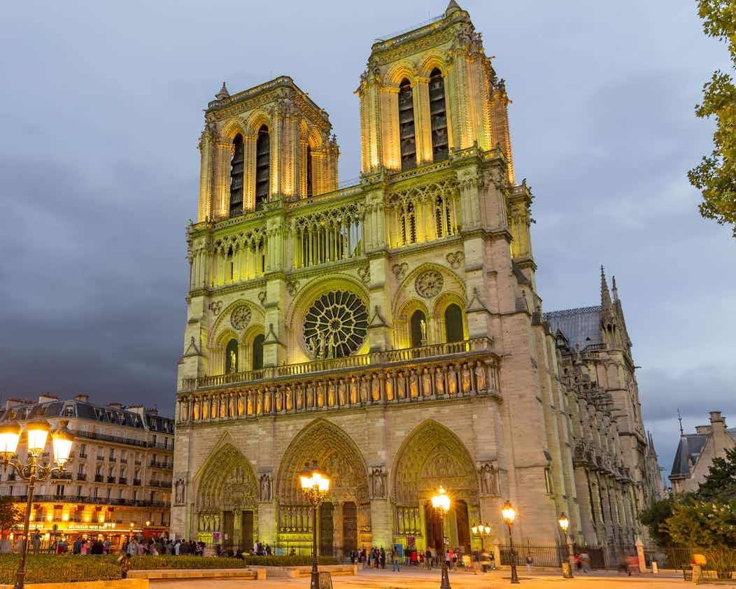 Notre Dame in Paris.. A world-renowned religious and touristic site
