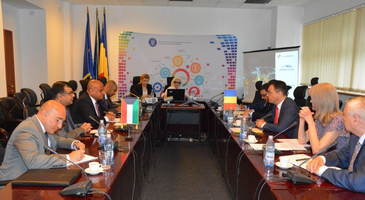 Kuwaiti delegation meets with Romanian Officials