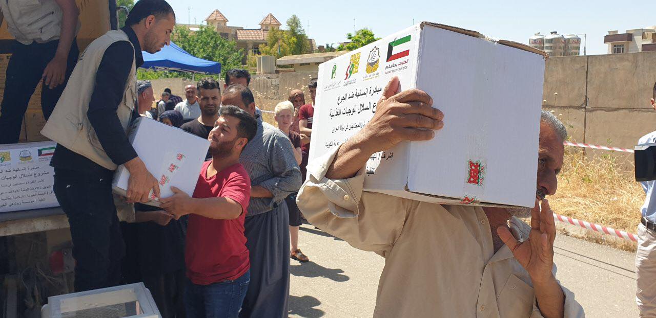 Distribution of Kuwait's humanitarian aids to the needy in Irbil