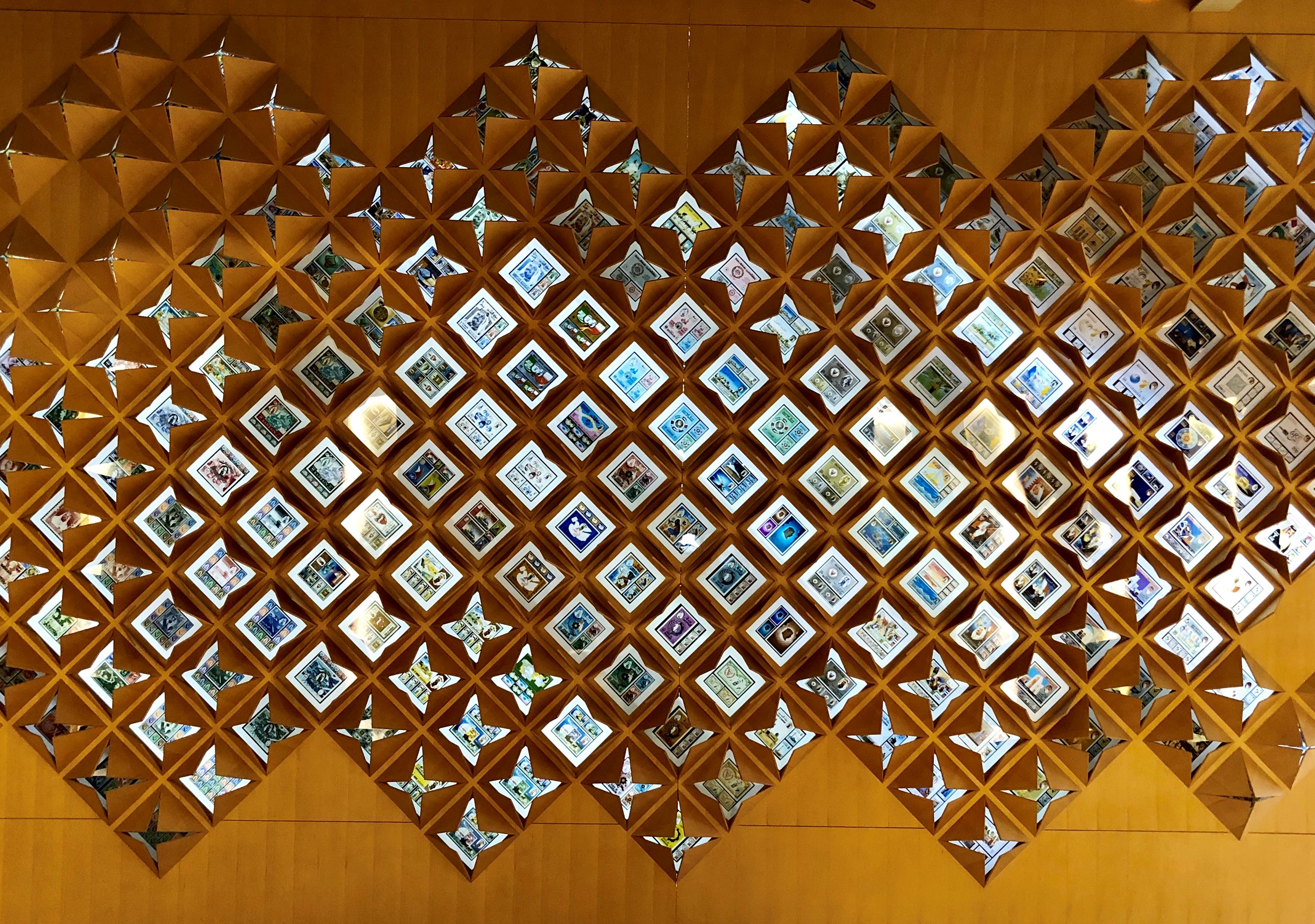 A collection of old postal stamps