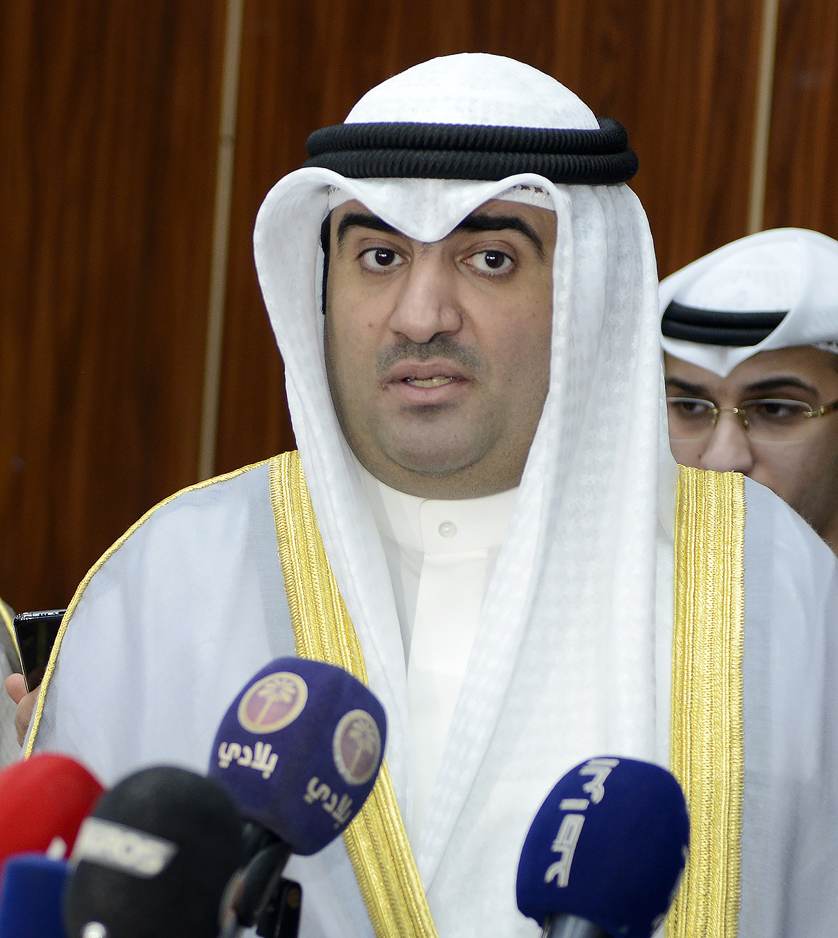 Le ministre du Commerce et de l'Industrie, Khaled Al-Roudhan.