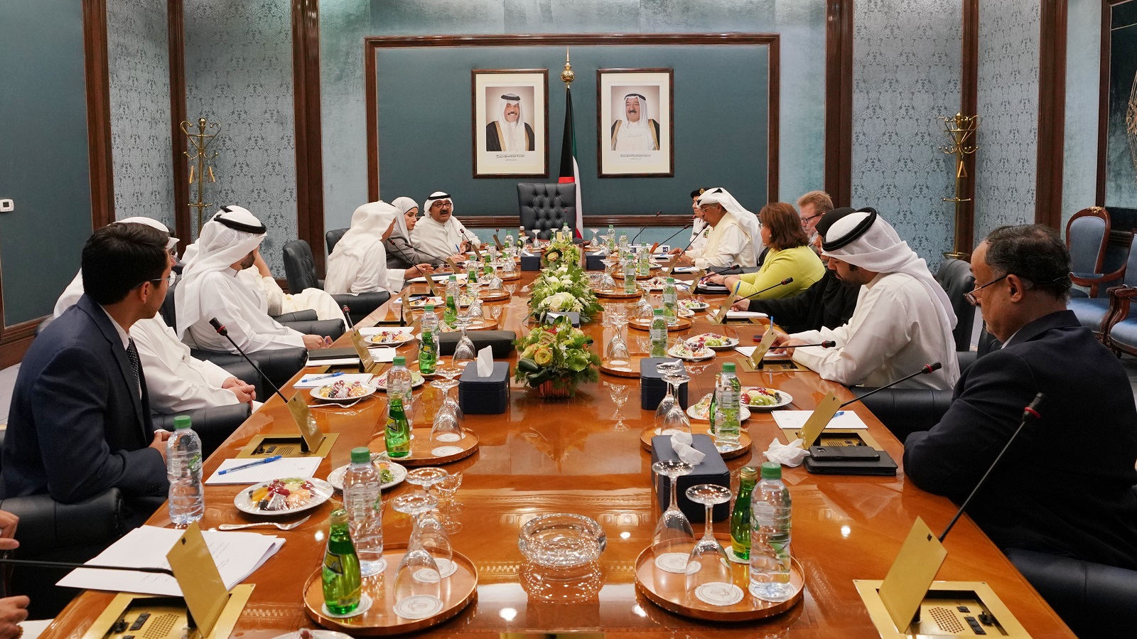 Sheikh Nasser Sabah Al-Ahmad Al-Sabah during the meeting