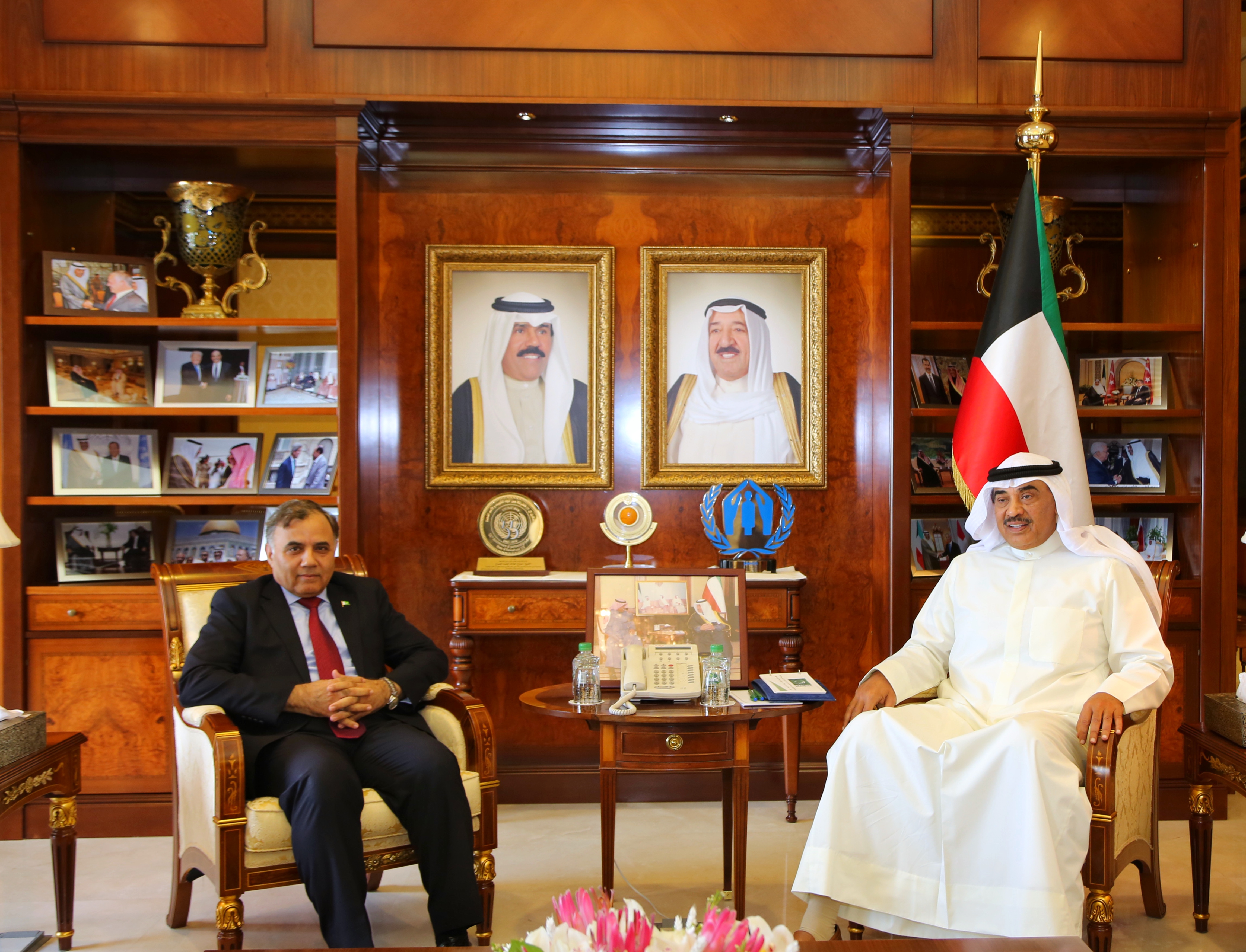 Sheikh Sabah Khaled Al-Hamad Al-Sabah received Pakistani Ambassador