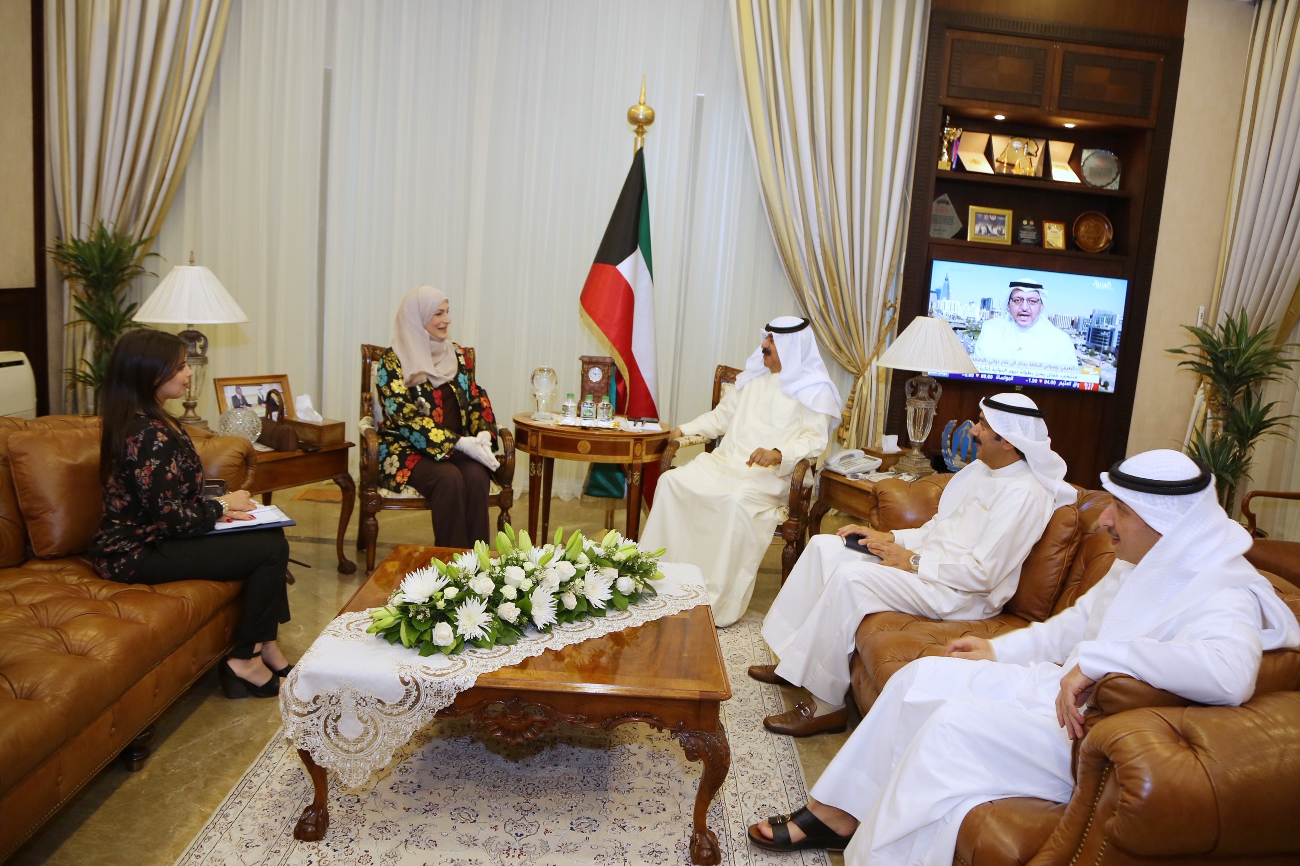 Kuwaiti Deputy Foreign Minister received Eman Erekat