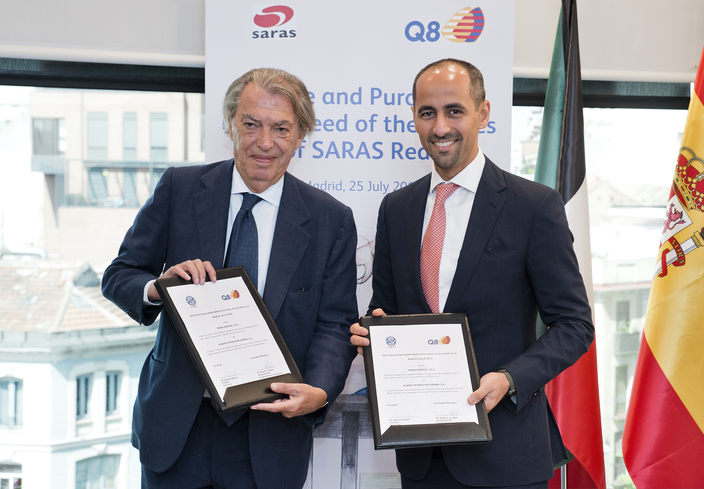 Q8 Chief Executive Officer with Saras Energia-Spain official