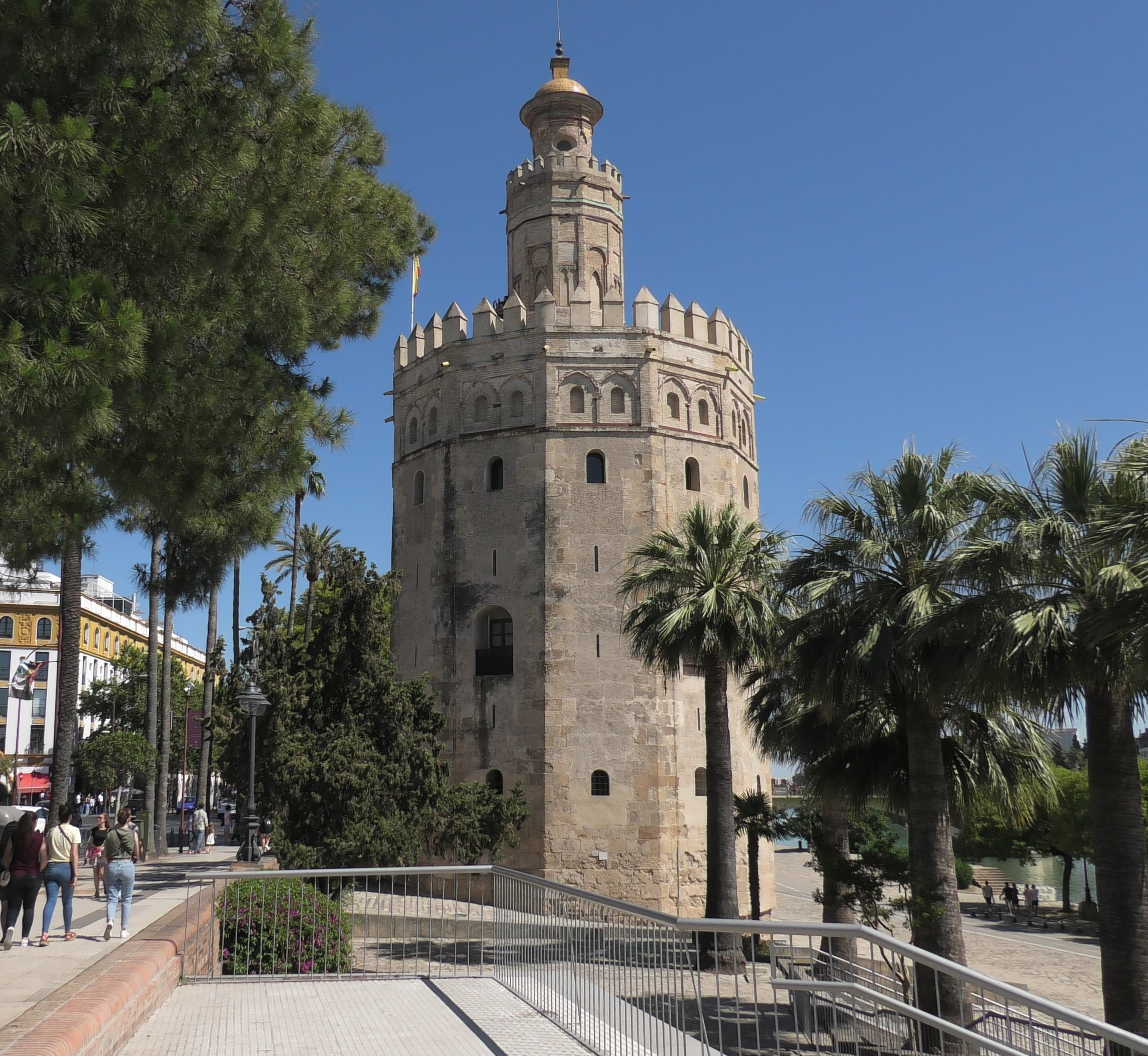 Torre del Oro (golden tower) in the city of Seville, Spain