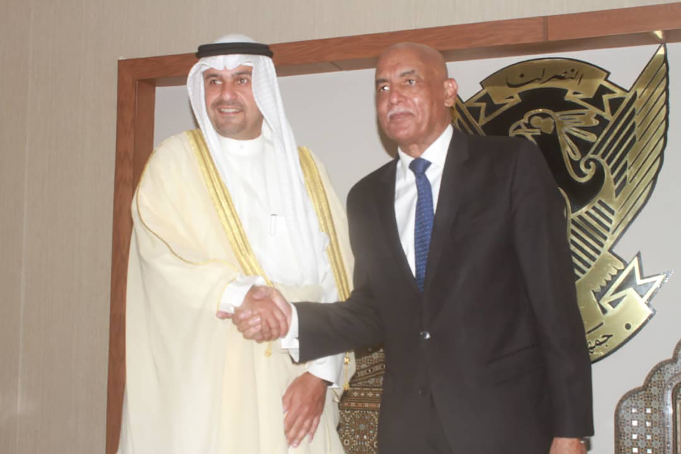 Deputy Prime Minister Anas Al-Saleh participates in the signing ceremony
