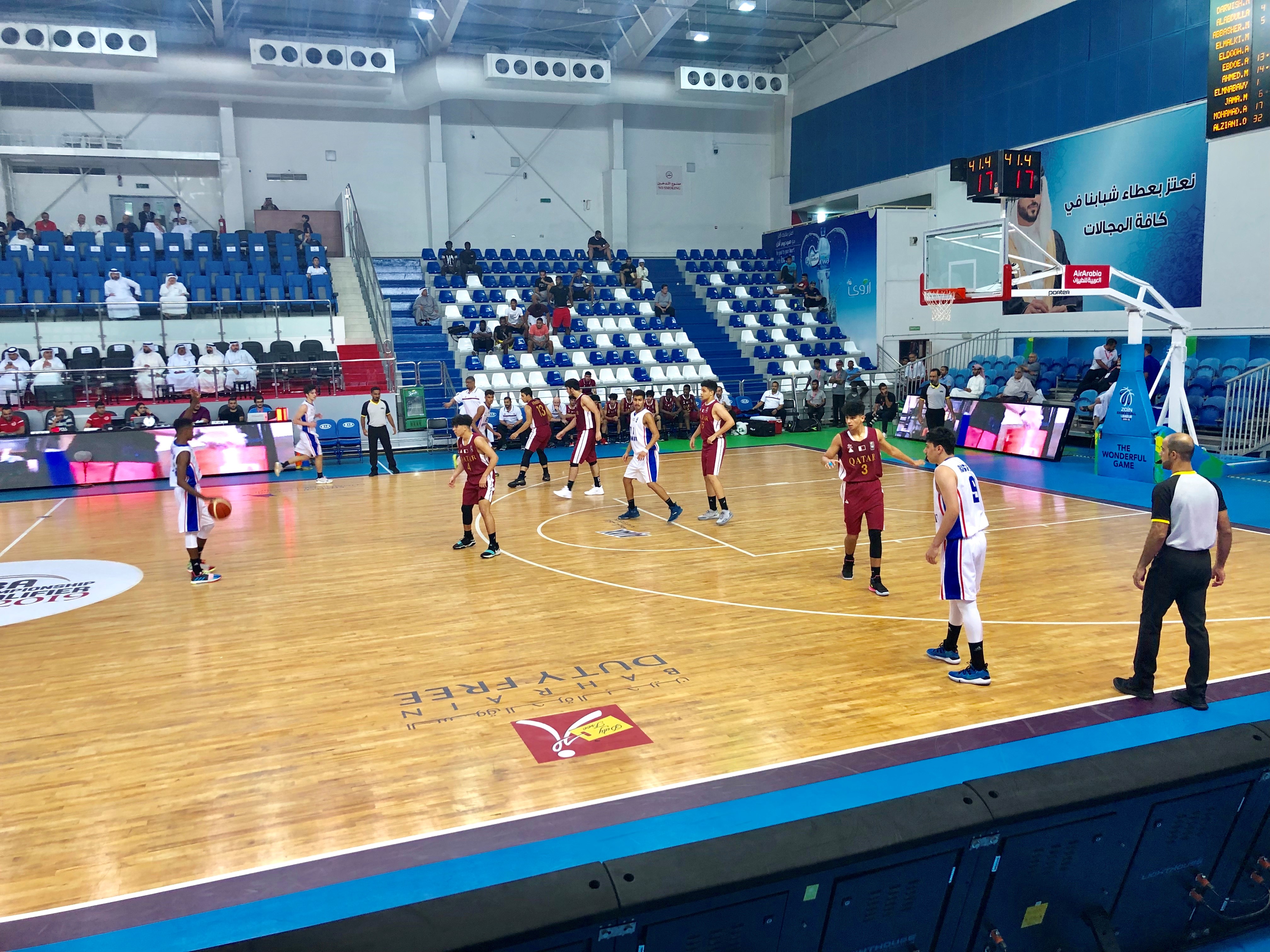 Kuwait Vs Qatar at the Gulf Basketball Association Qualifiers