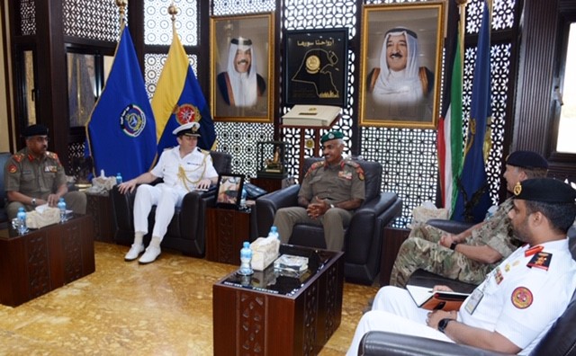 Kuwaiti Army Chief met the British defense attache at the UK embassy