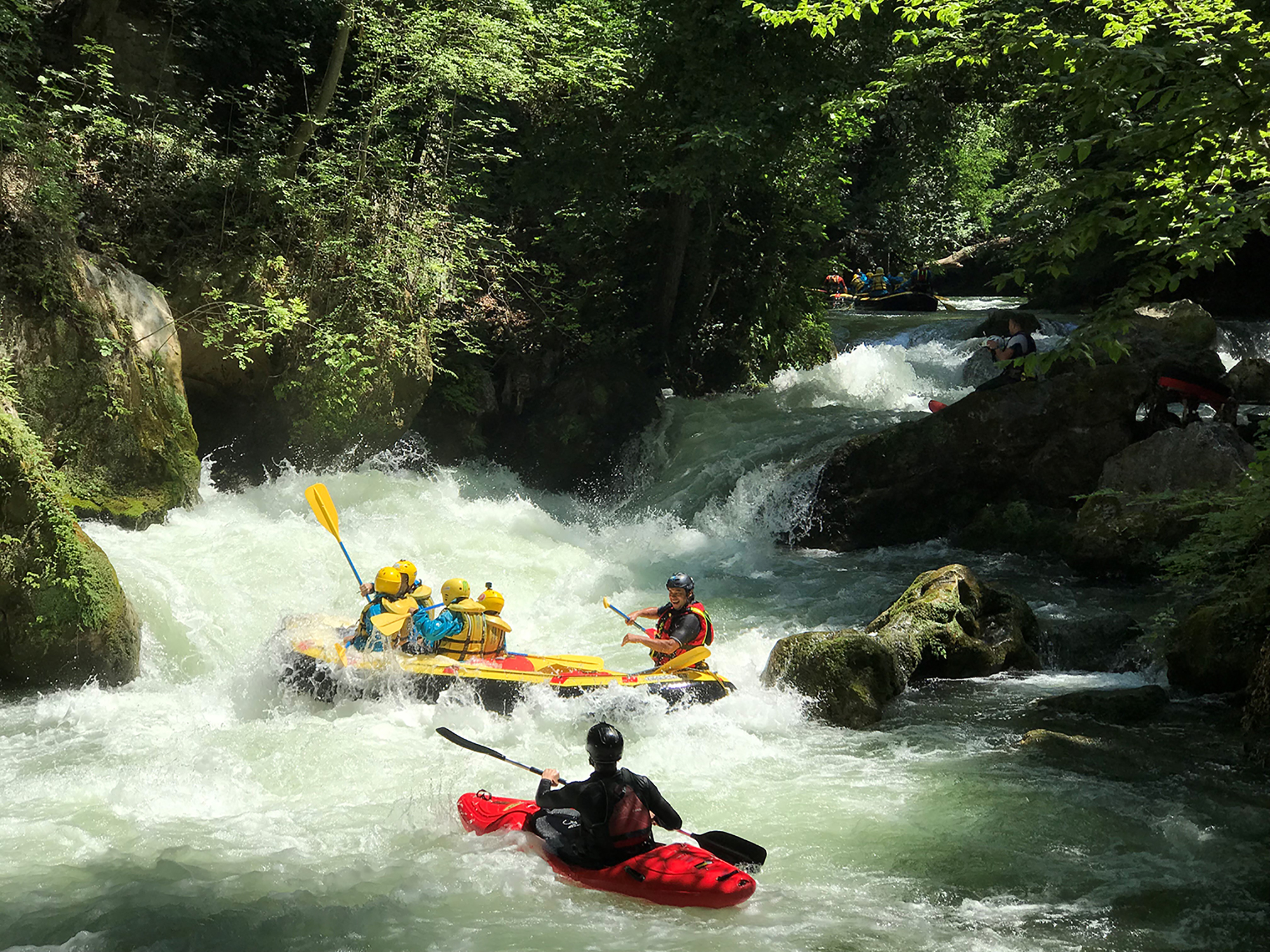  Rafting sport is considered one of the exceptional touristic attractions at Marmore Falls