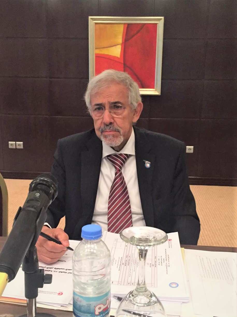 Le président du Conseil d'administration du Croissant-Rouge du Koweït, Hilal Al-Sayer