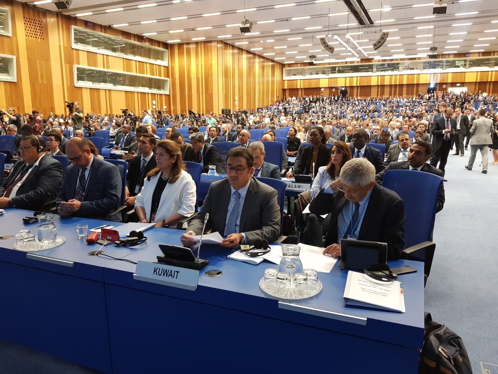وفد الكويت المشارك باعمال الدورة ال63 للمؤتمر العام للوكالة الدولية للطاقة الذرية