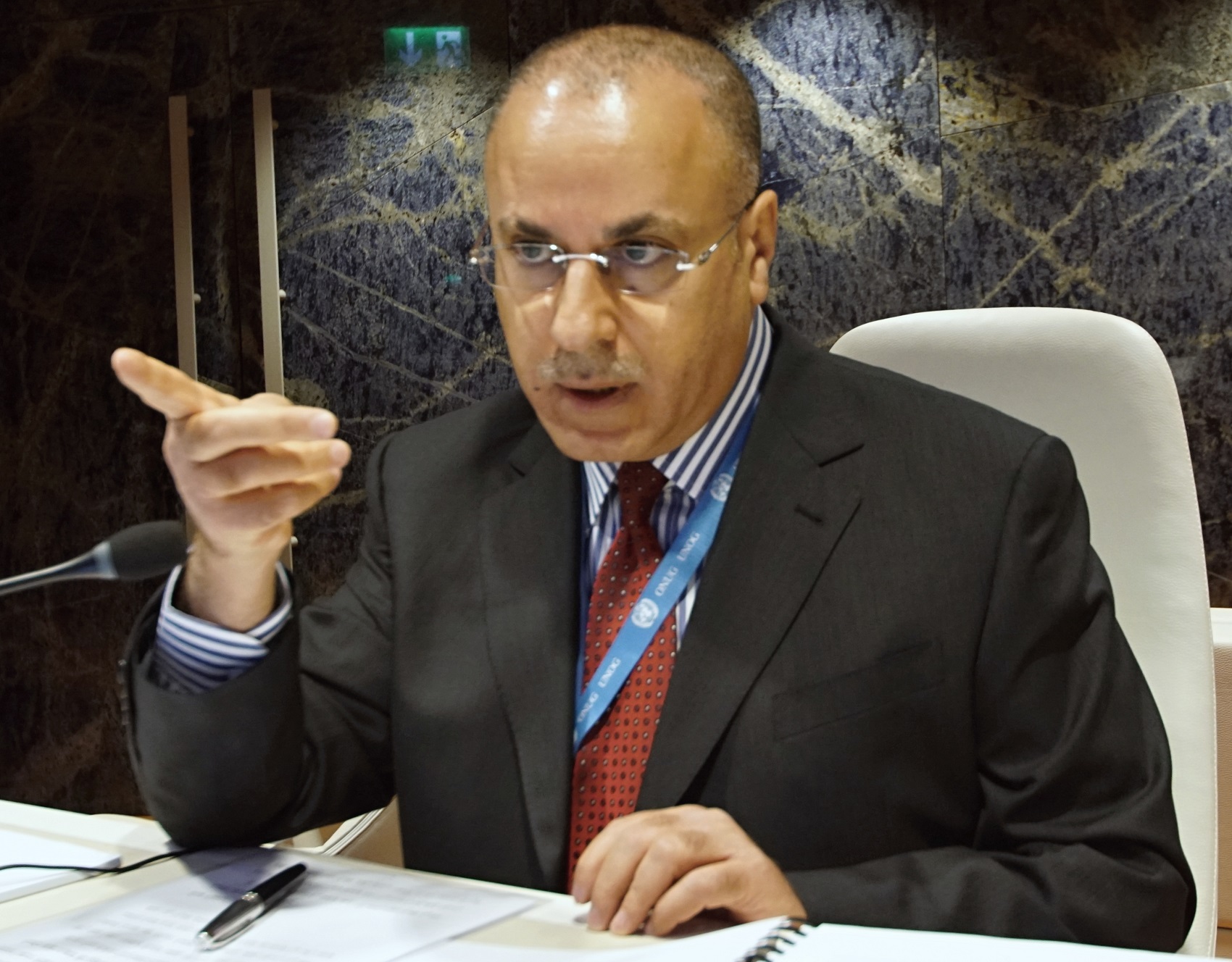 Permanent delegate to the UN in Geneva Jamal Al-Ghunaim