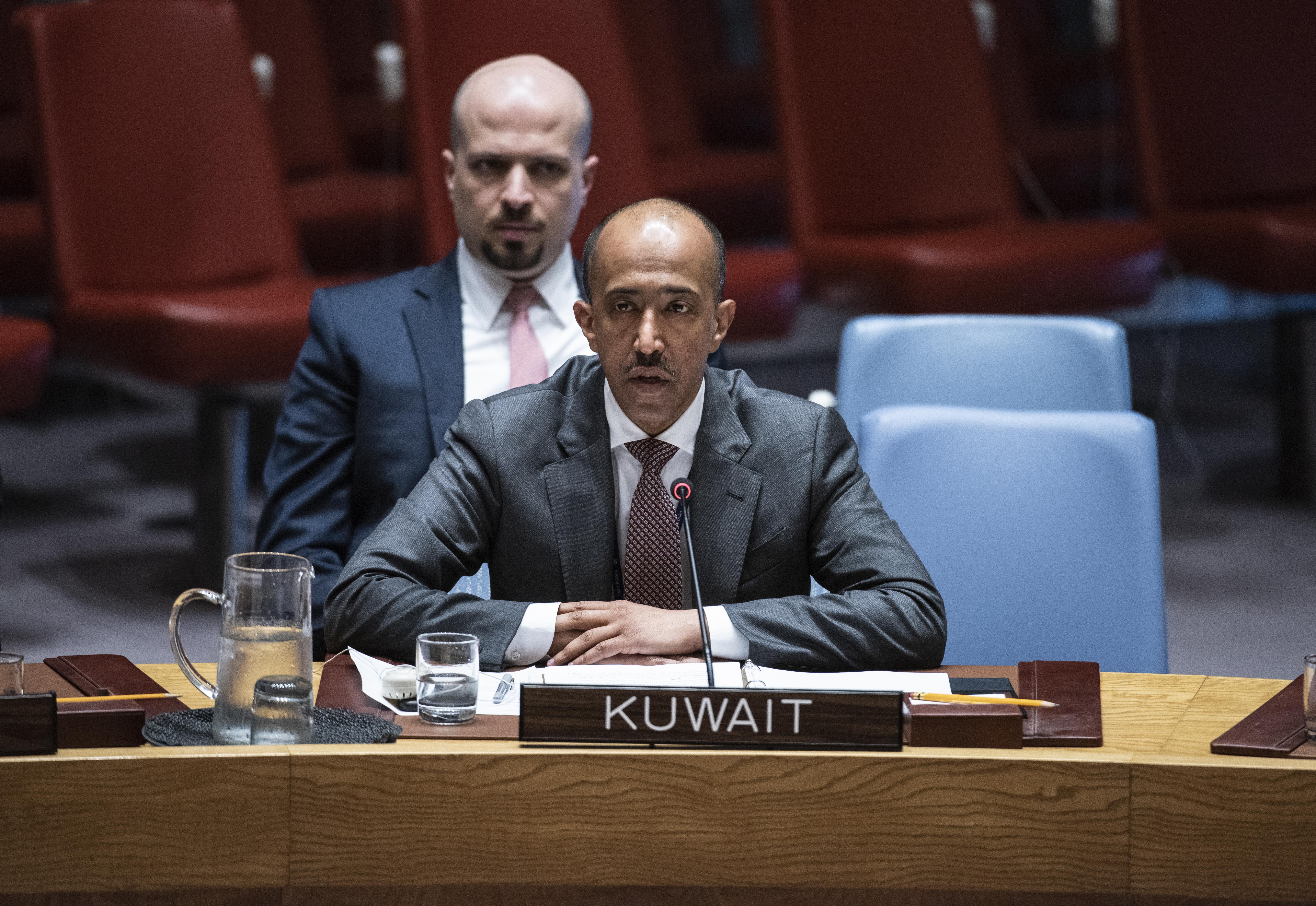 Kuwait's deputy permanent representative at the UN Bader Al-Munaikh