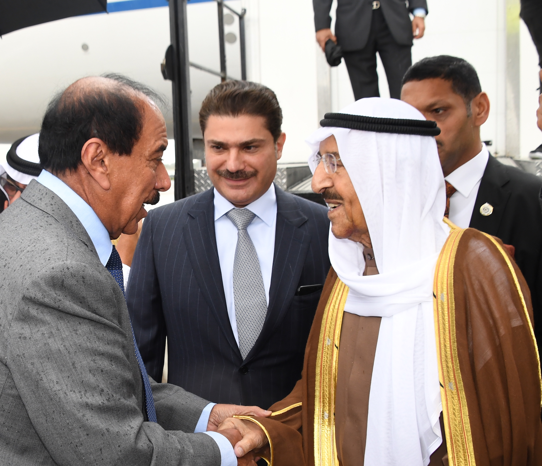 سمو أمير البلاد الشيخ صباح الأحمد الجابر الصباح عقب وصول سموه إلى الولايات المتحدة الأمريكية