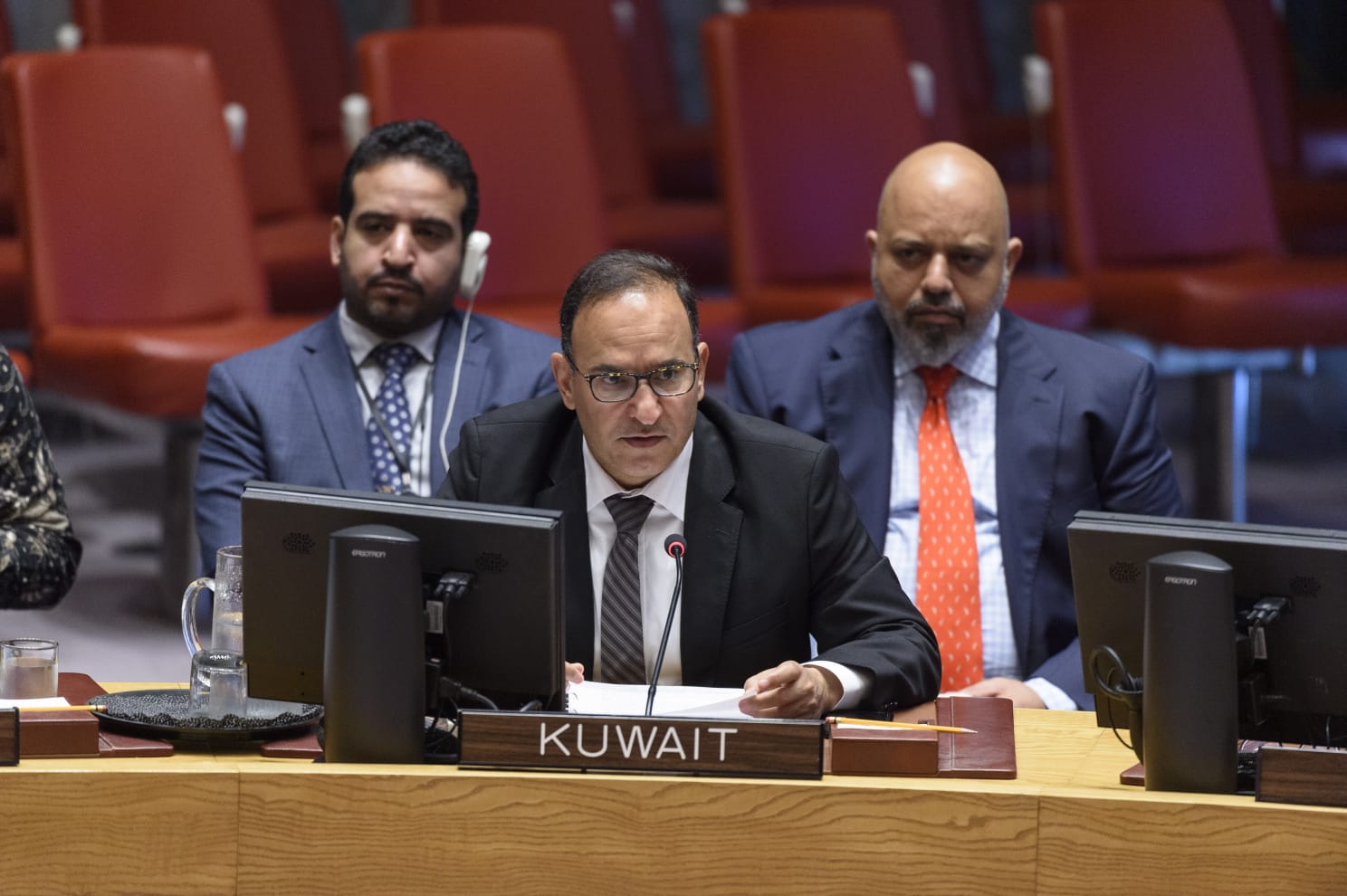مندوب الكويت الدائم لدى الامم المتحدة السفير منصور العتيبي