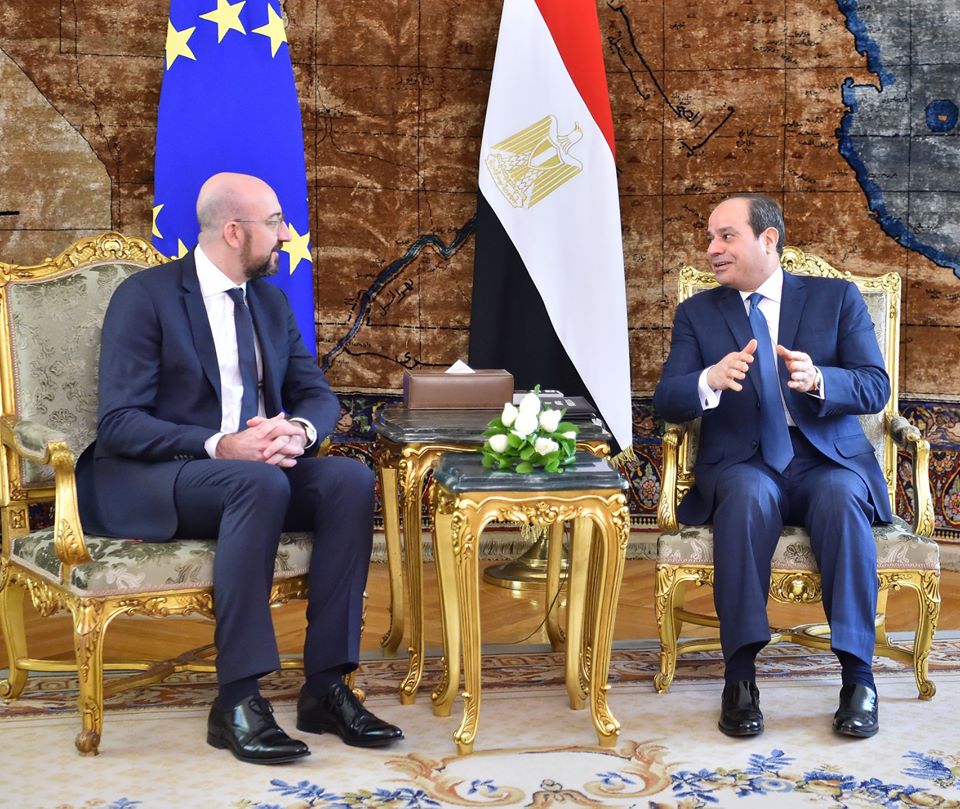 Egypt's President meets with European Council president