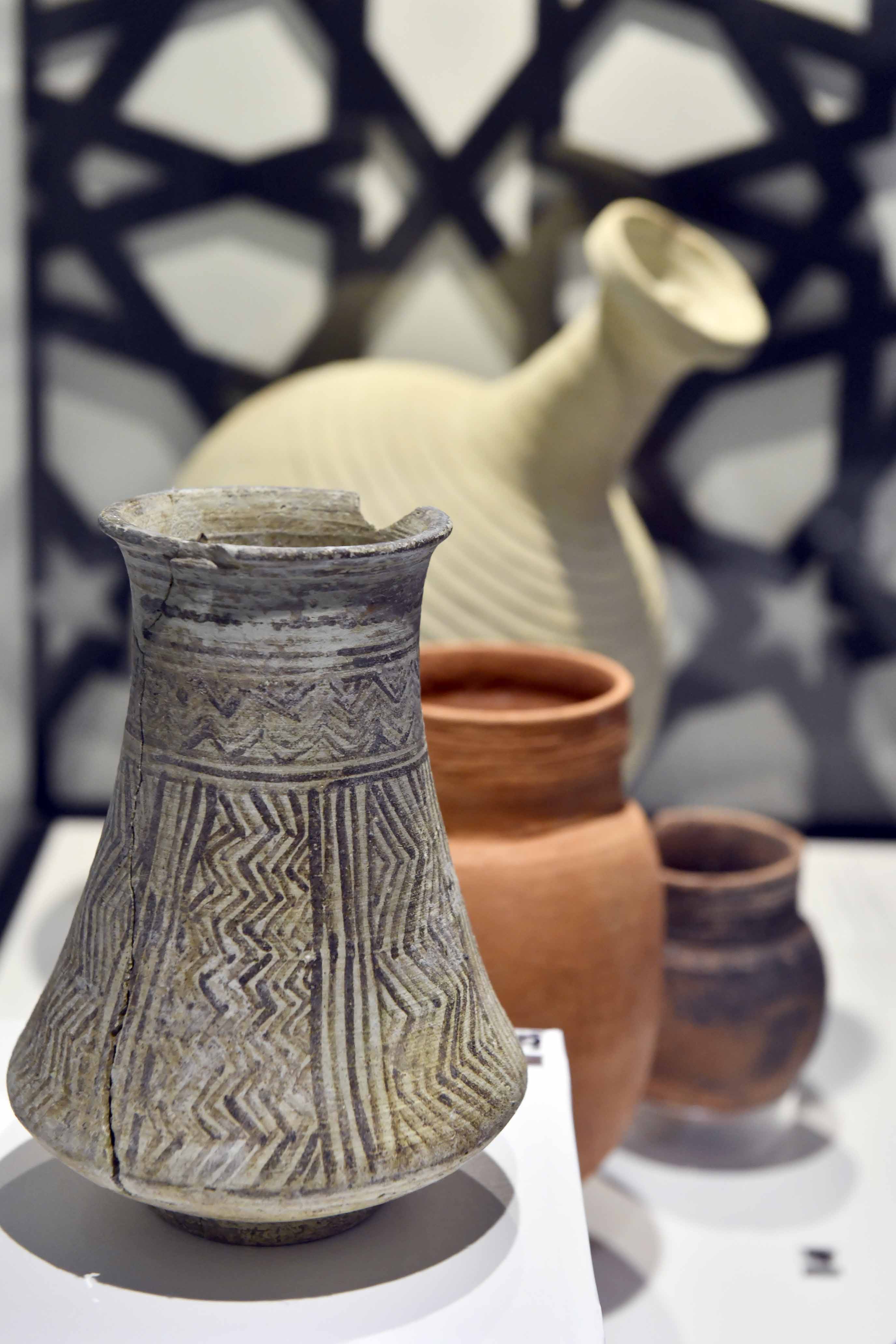 A set of jars that date back to the Bronze Age