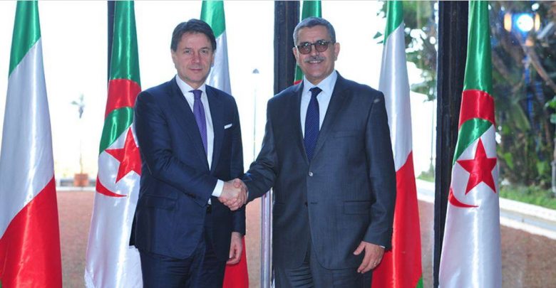 رئيس الوزراء الجزائري يلتقي نظيره الإيطالي