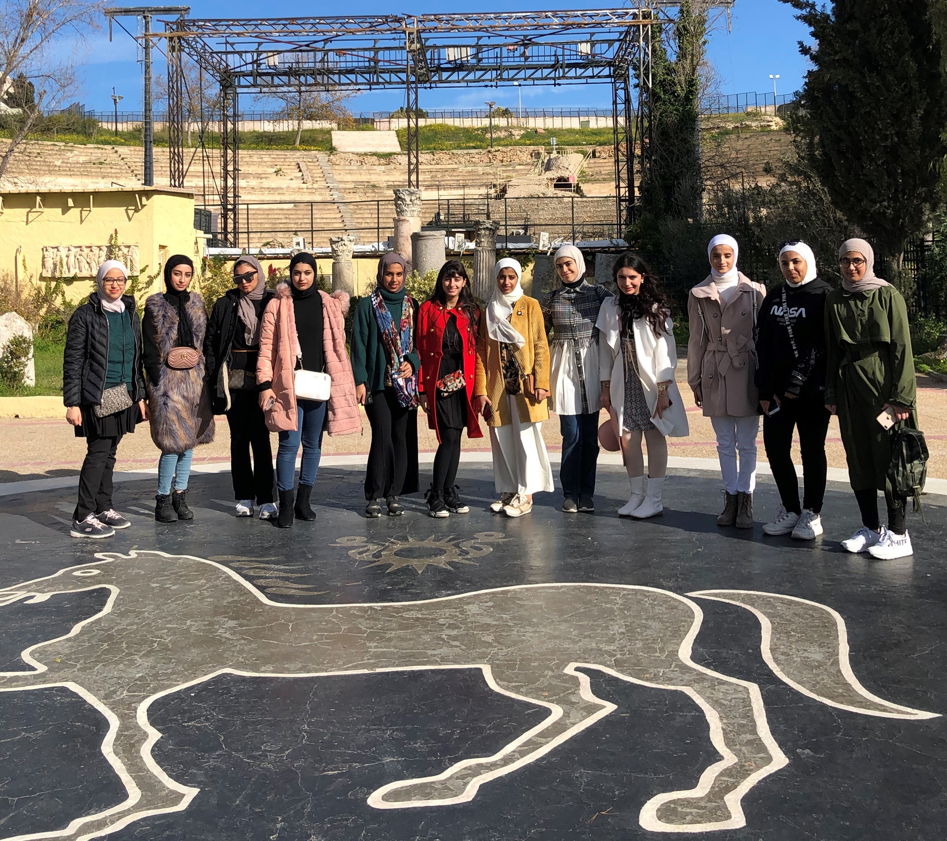 Girls group of Kuwaiti high schoolers visits ancient Carthage sites amid KFAED-funded trip
