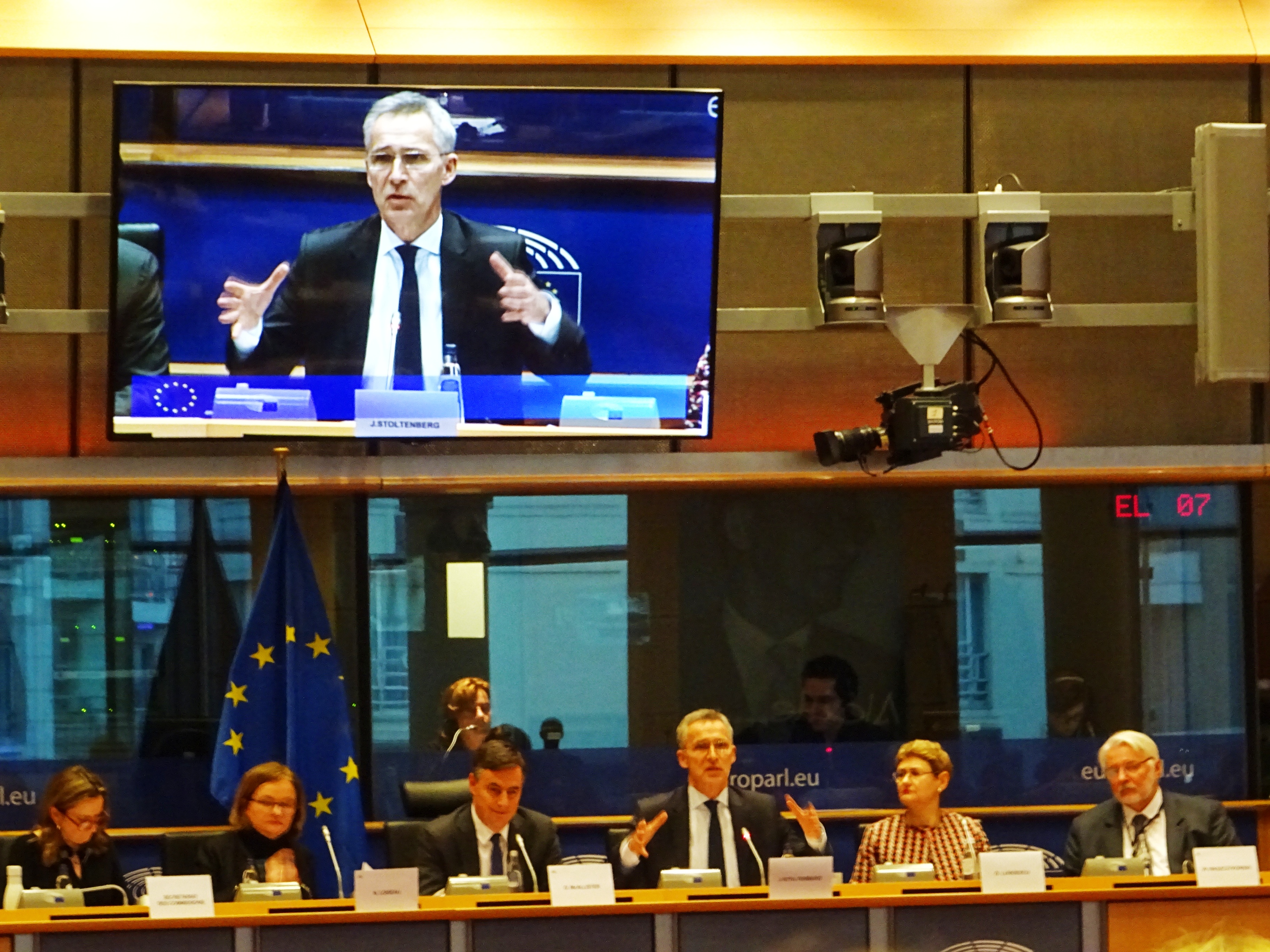 NATO Secretary General Jens Stoltenberg Addressing the EP