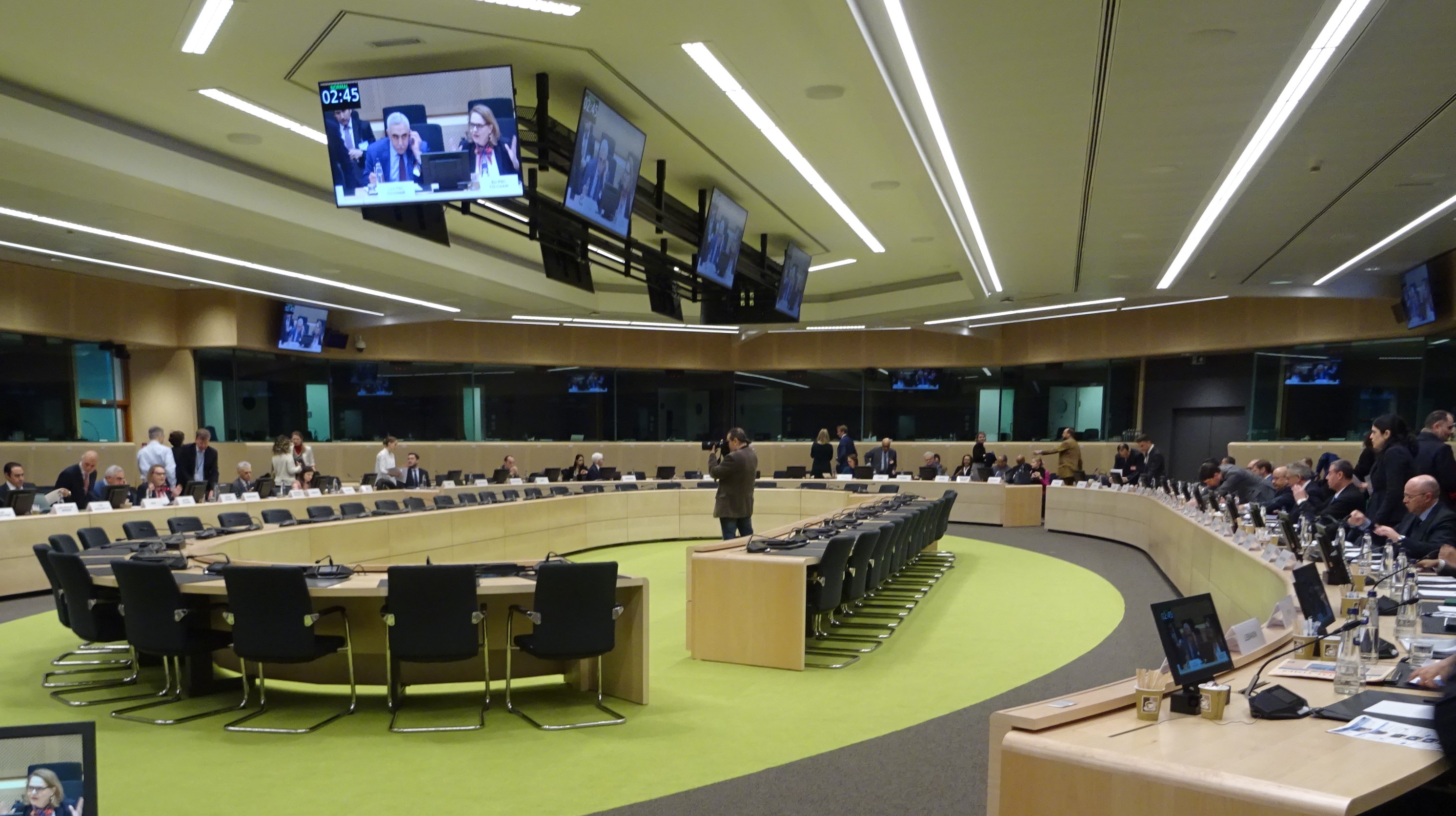A general view of the EU-Arab Leaague meeting in Brussels