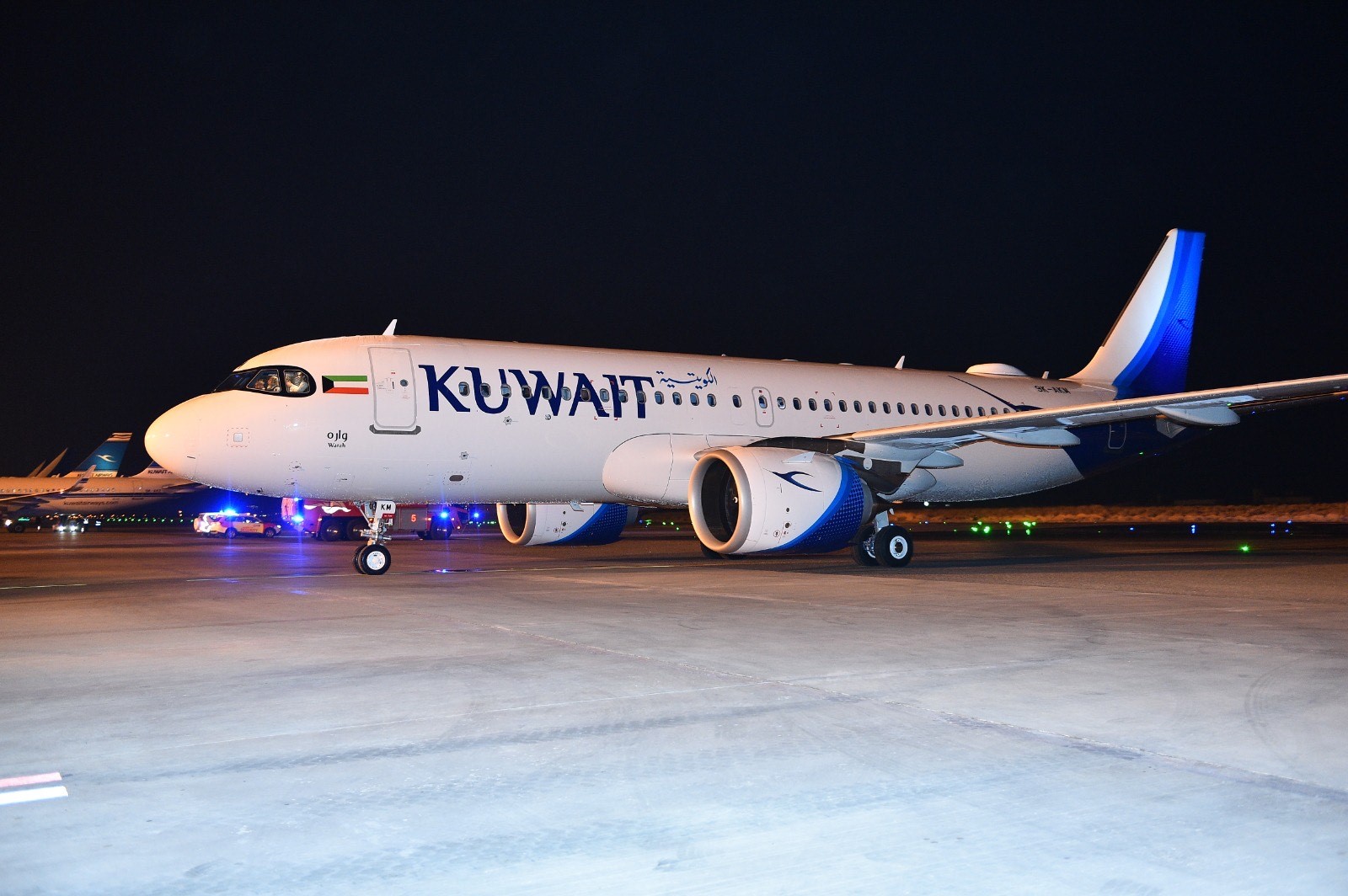 (واره) ثالث طائرات (اي 320 نيو) التي استلمتها شركة الخطوط الجوية الكويتية
