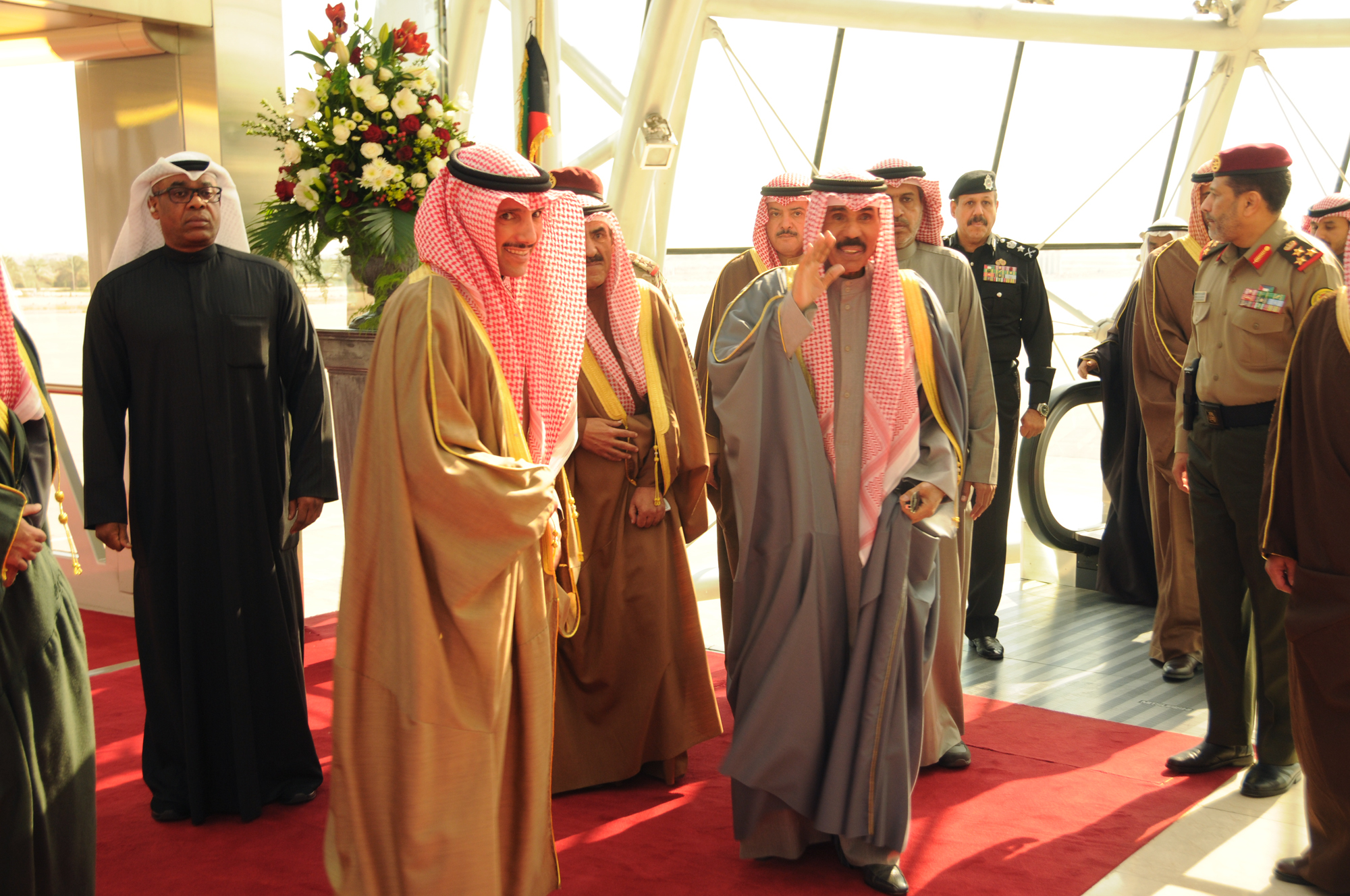 His Highness Amir's Representative His Highness Crown Prince leaves to Saudi Arabia