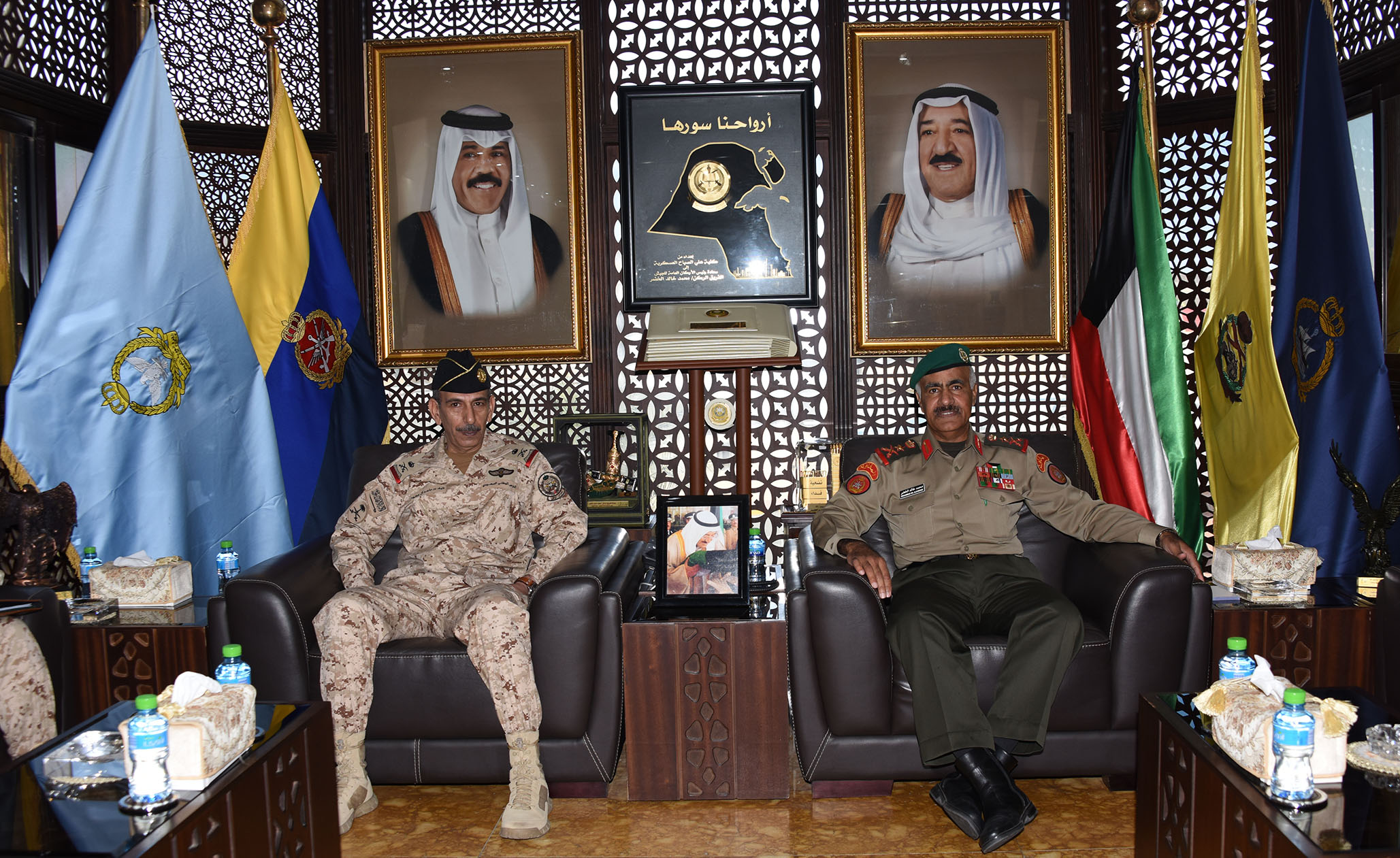 Lieut Gen Mohammad Al-Khodr meets Maj Gen Nayef Al Saud