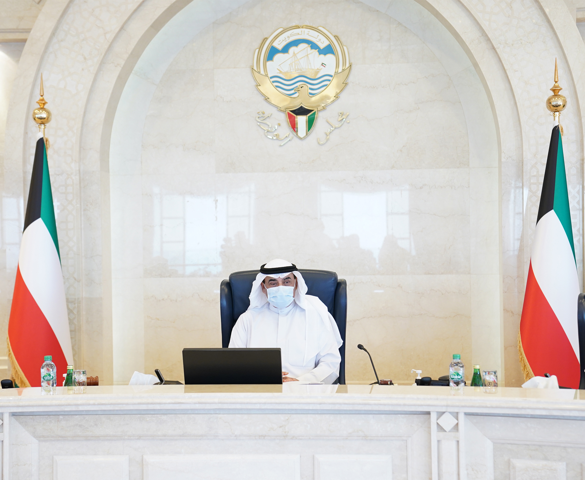 سمو الشيخ صباح خالد الحمد الصباح رئيس مجلس الوزراء خلال الاجتماع