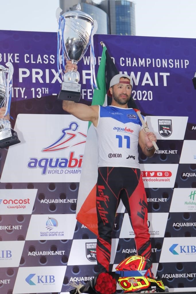 Kuwait's Aquabike racer Yusuf Abdulrazzeq