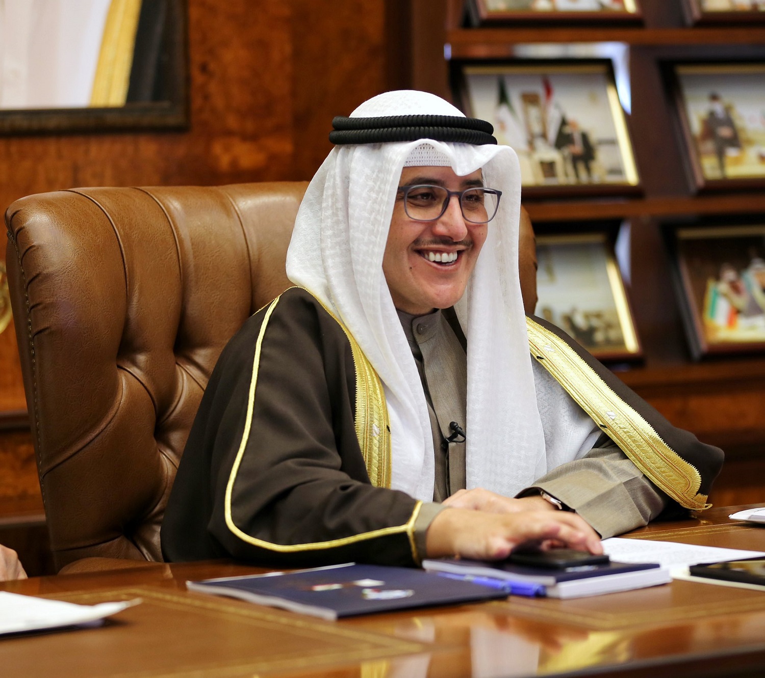 Kuwait's Foreign Minister and Acting Information Minister Sheikh Dr. Ahmad Nasser Al-Mohammad Al-Sabah