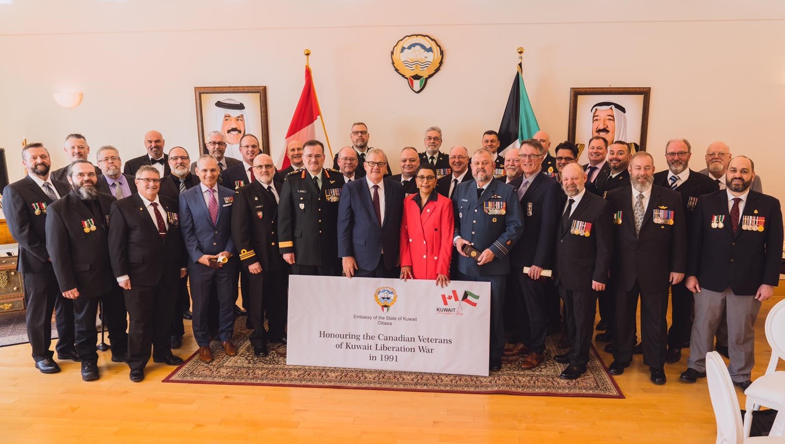 Kuwait Embassy honors Canadian veterans of Liberation War