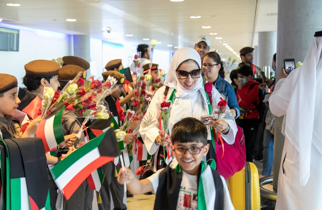Abu Dhabi airport celebrates Kuwait's Nat'l Day