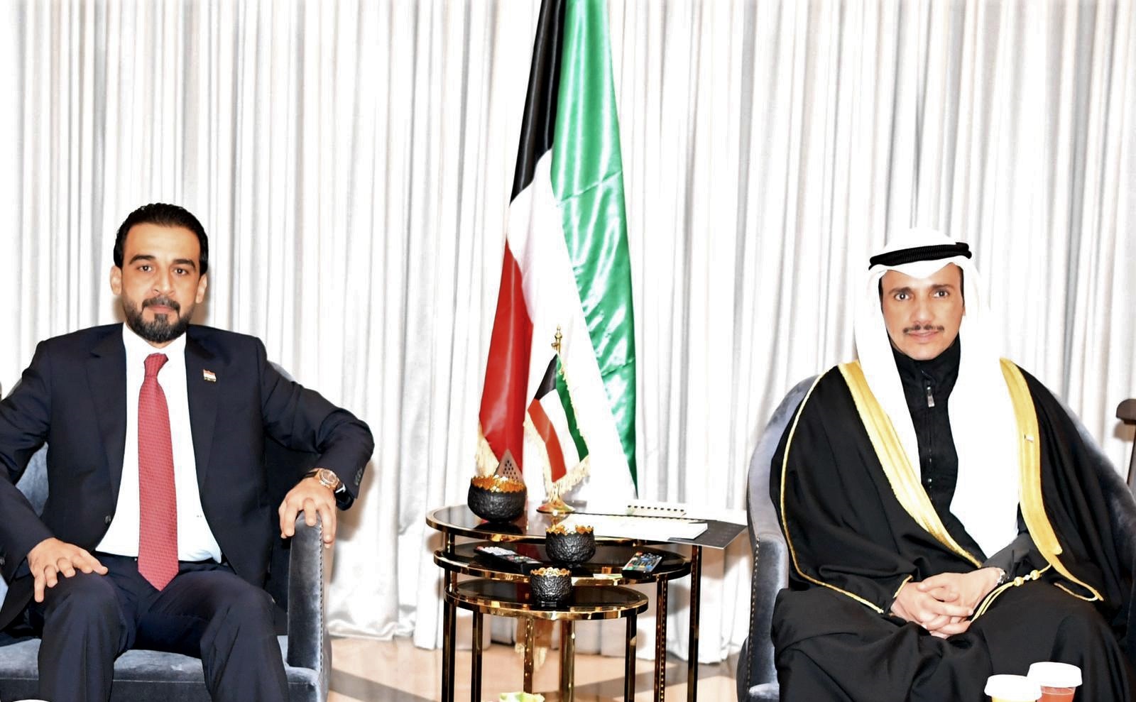 رئيس مجلس الأمة الكويتي خلال لقائه رئيس مجلس النواب العراقي