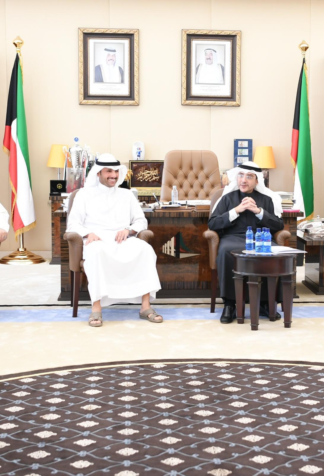 National Assembly Speaker Marzouq Al-Ghanim meets Foreign Minister Sheikh Dr. Ahmad Nasser Mohammad Al-Sabah