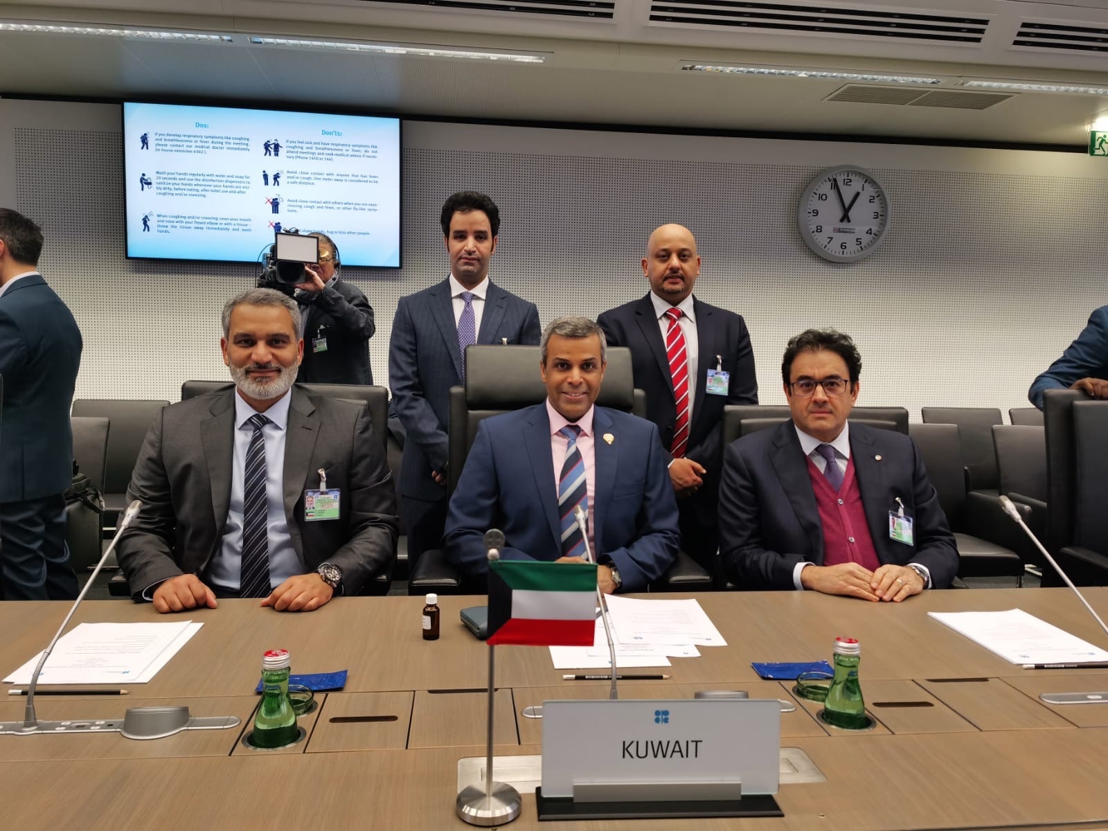 وزير النفط الكويتي خلال اجتماع اللجنة الوزارية المشتركة