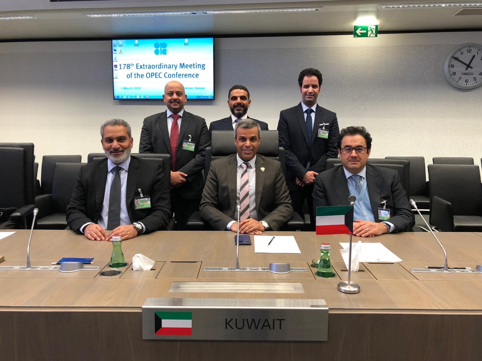 كونا Kuwaiti Oil Minister OPEC ministers 1.5mln bpd