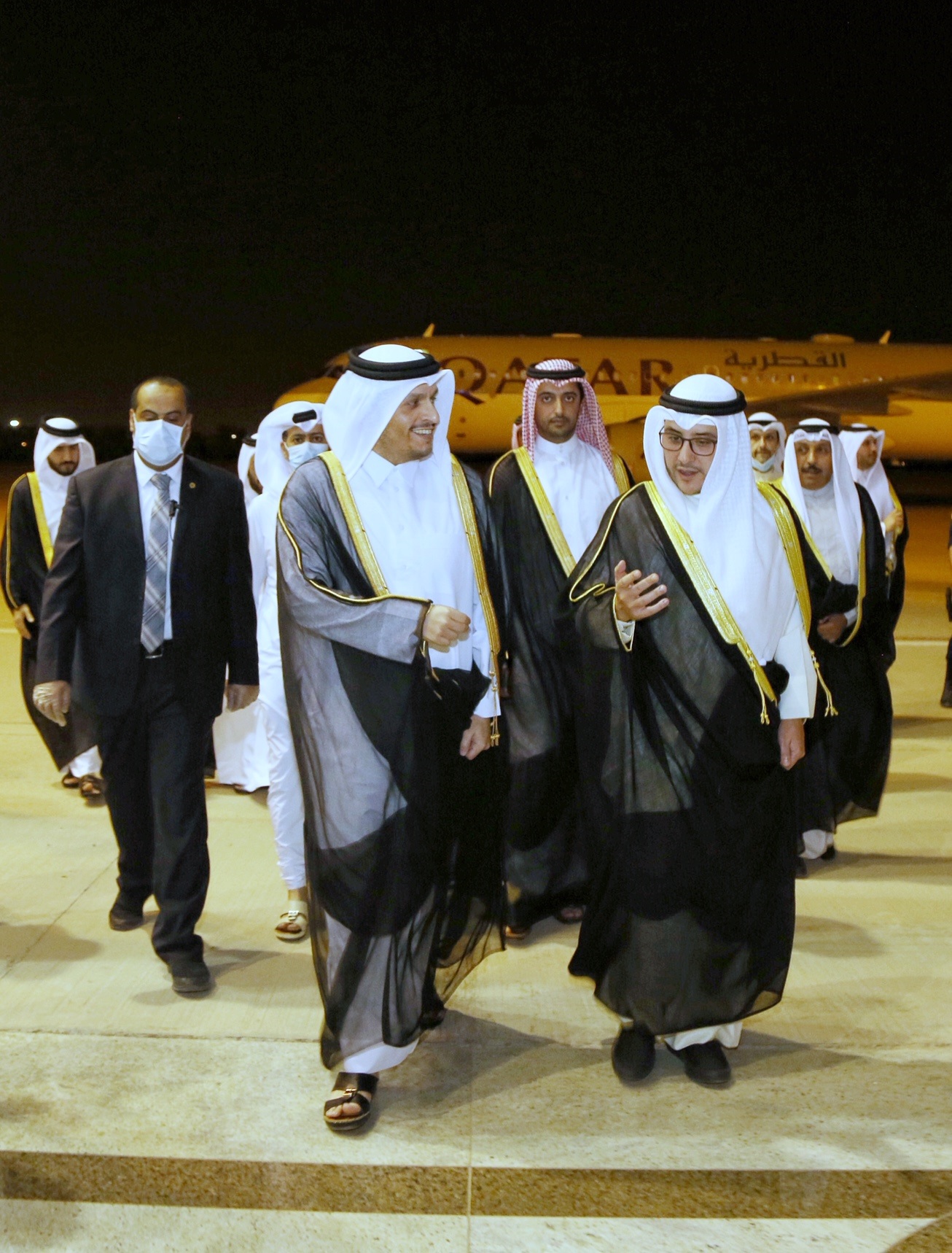 وزير الخارجية الكويتي يستقبل نائب رئيس الوزراء وزير الخارجية القطري