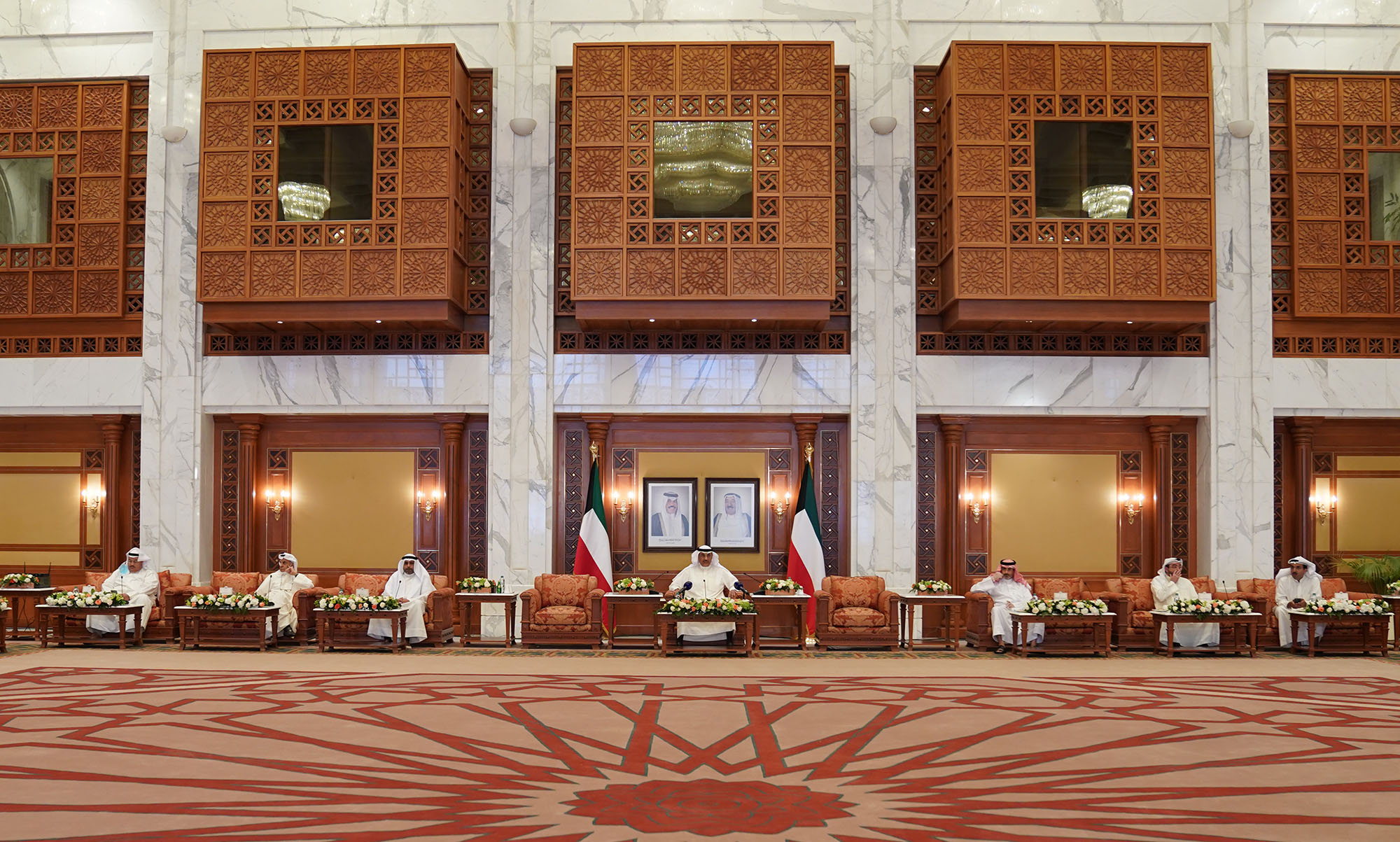 His Highness the Prime Minister During a meeting with local newspapers chief editors
