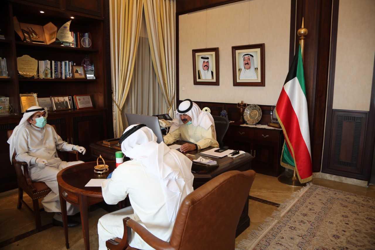Deputy Foreign Minister in a virtual Conference call with US Ambassador to Kuwait